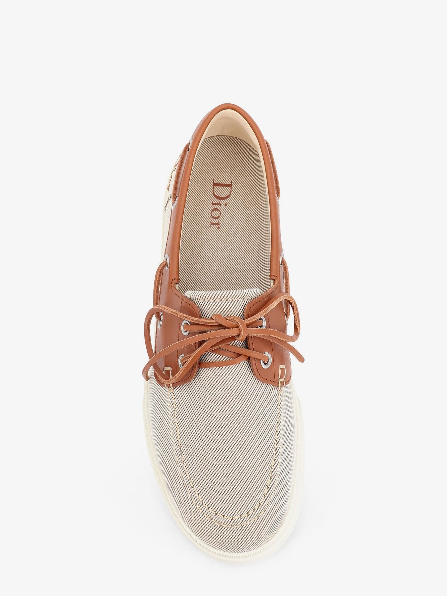 Dior Men Chester Dioriviera Canvas And Leather Loafers CHRISTIAN DIOR