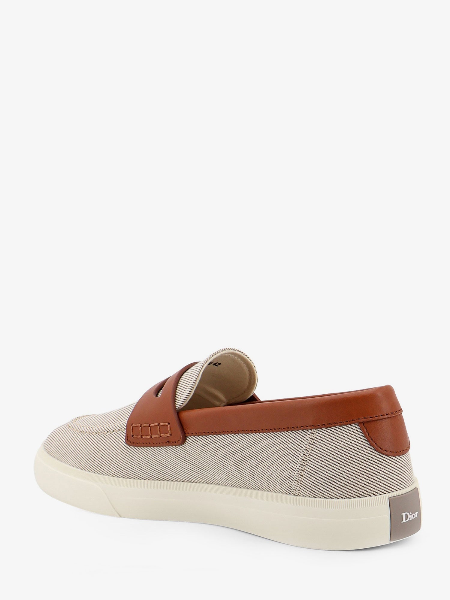 Dior Men Chester Dioriviera Canvas And Leather Loafers CHRISTIAN DIOR