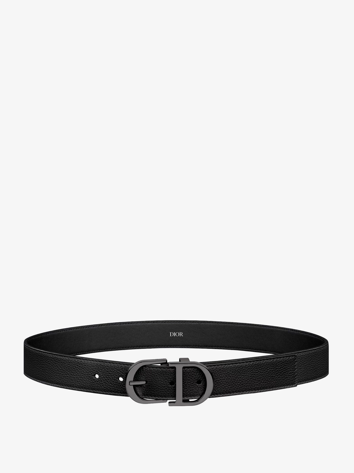 Dior Men Leather Belt With Metal Cd Logo CHRISTIAN DIOR