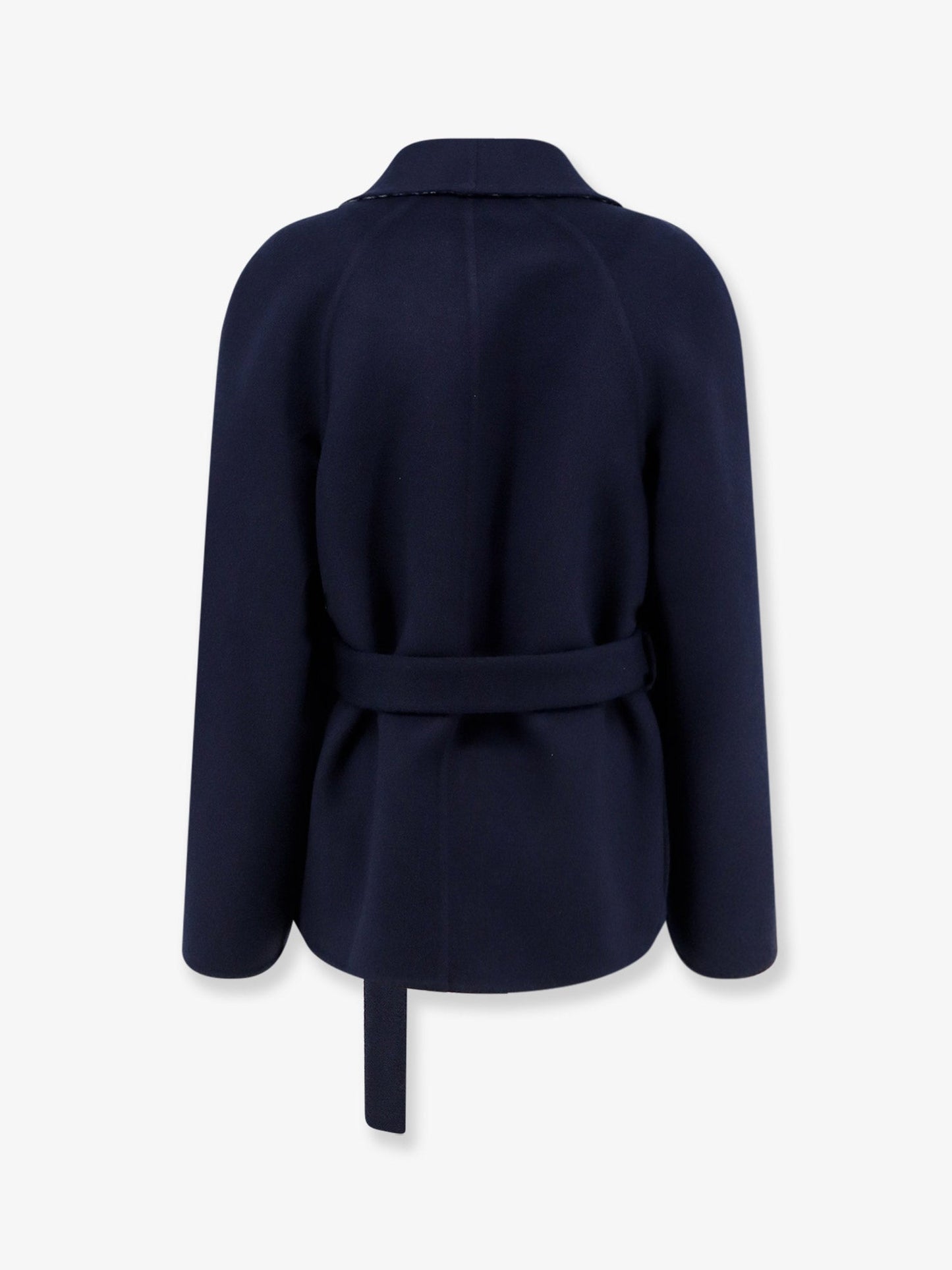 Dior Women Double-Breasted Virgin Wool And Silk Caban CHRISTIAN DIOR