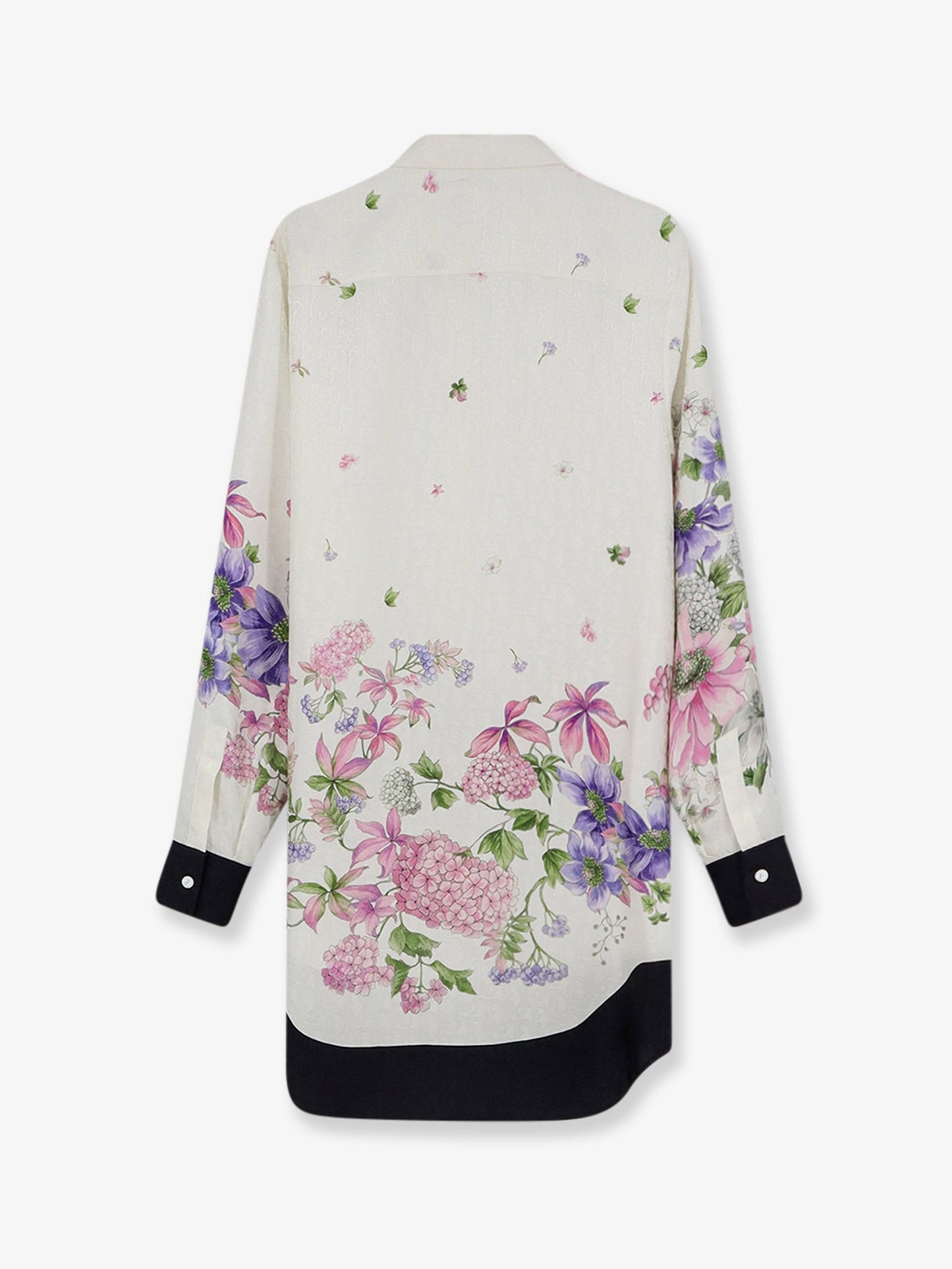Dior Women Silk Shirt With Dior Hortensia Garden Print CHRISTIAN DIOR