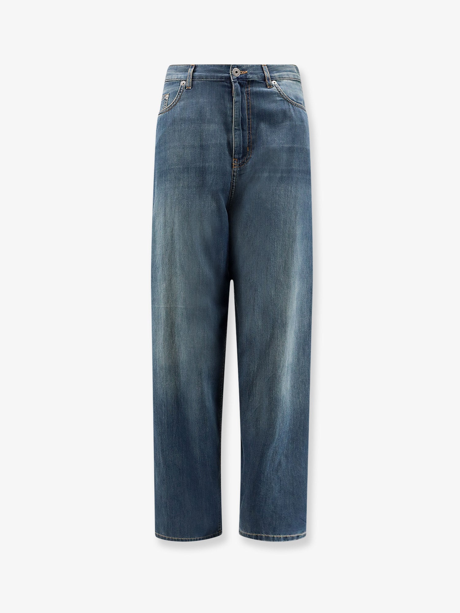 Dior Women Light Denim Jeans With Vintage Effect CHRISTIAN DIOR