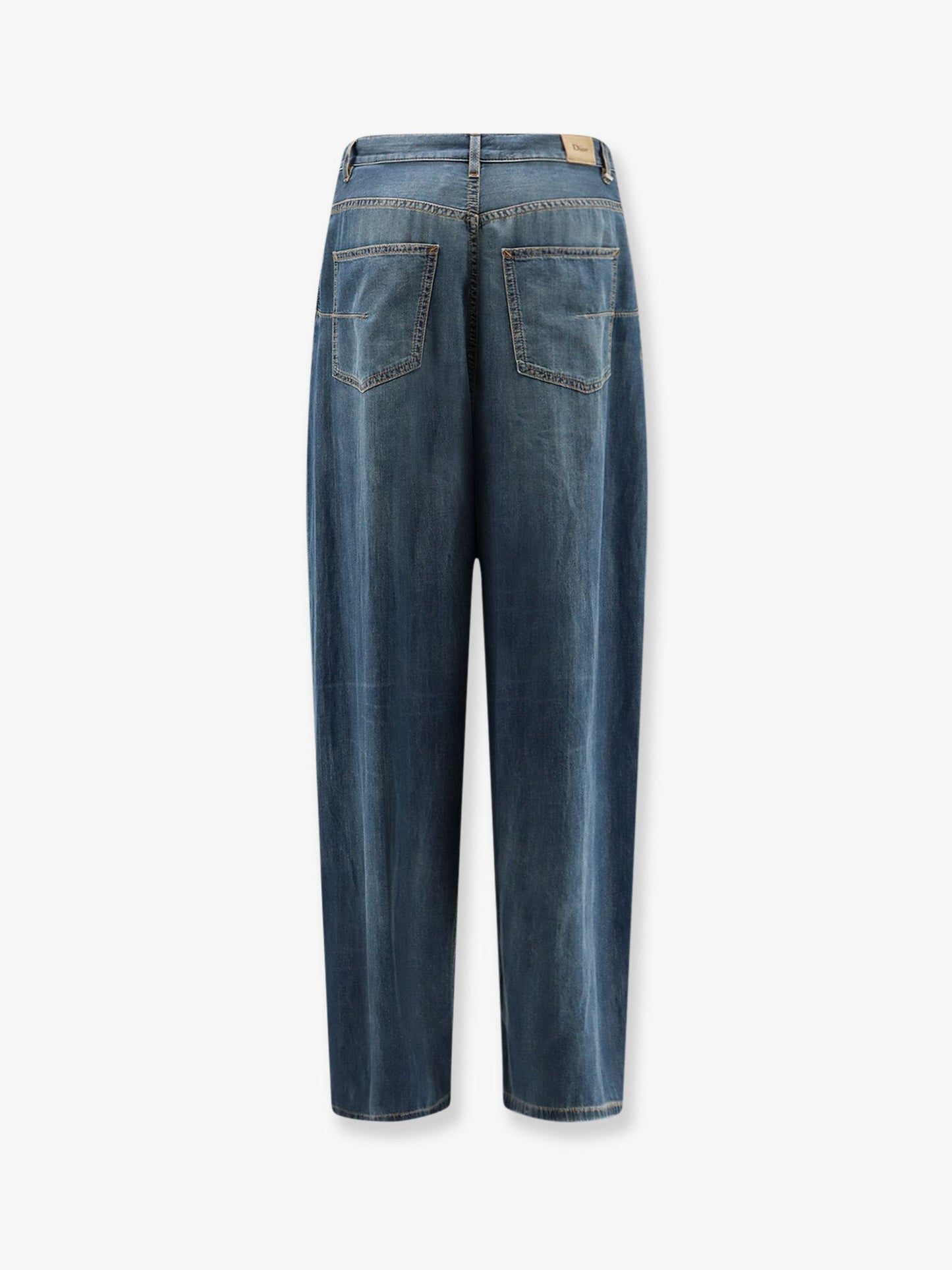 Dior Women Light Denim Jeans With Vintage Effect CHRISTIAN DIOR