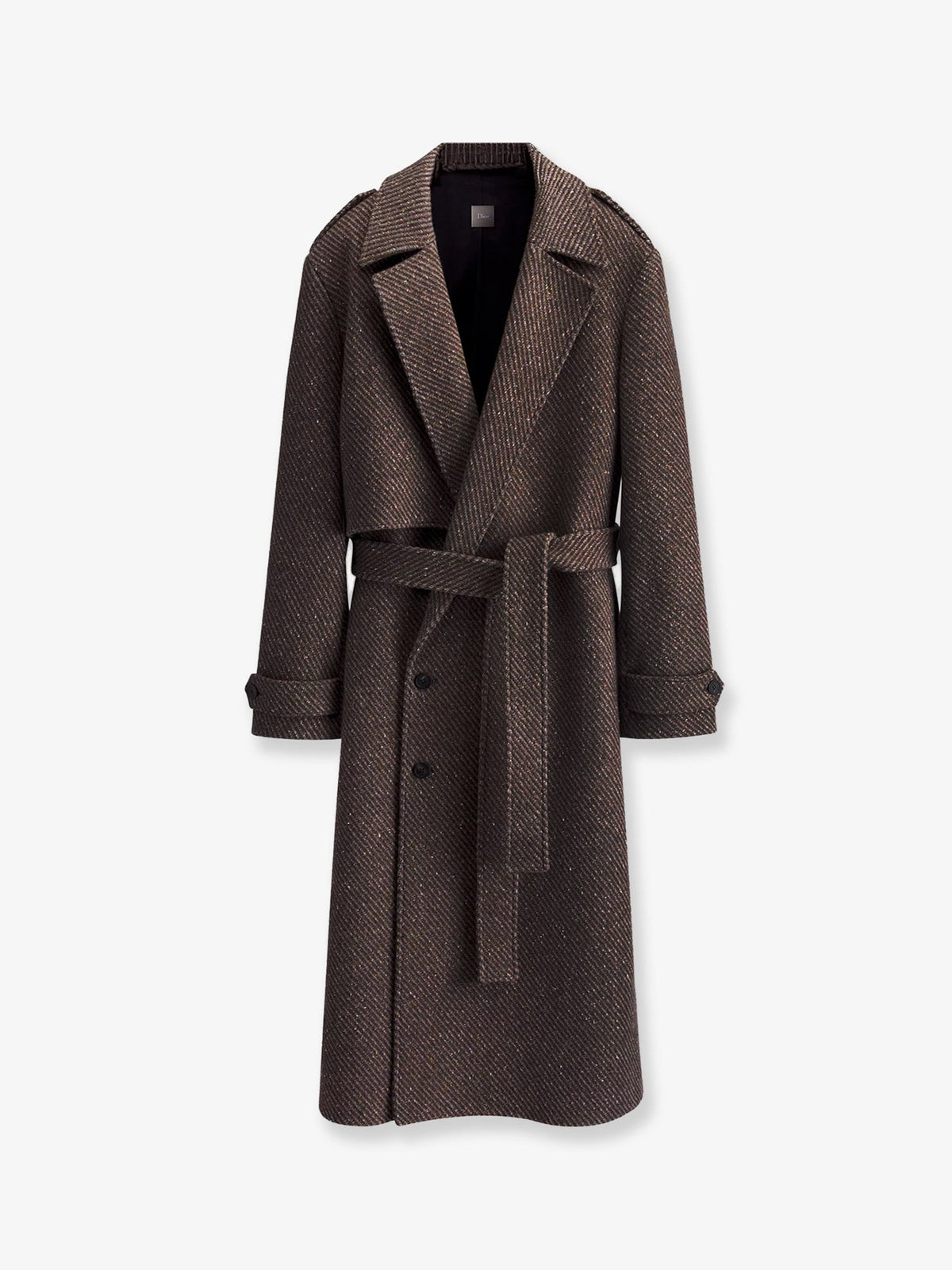 Dior Men Wool And Silk Blend Natte Coat CHRISTIAN DIOR