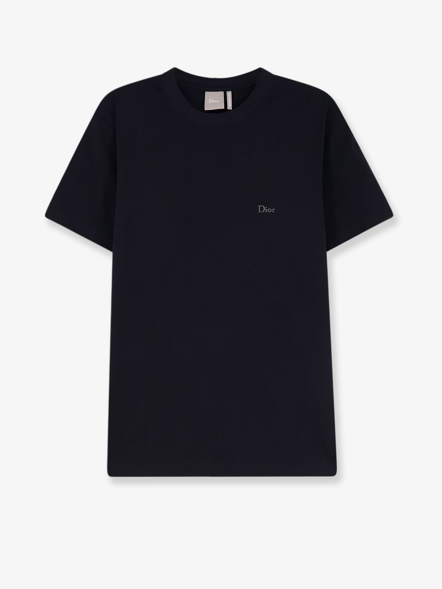 Dior Men Cotton T-Shirt With Dior Embroidery CHRISTIAN DIOR