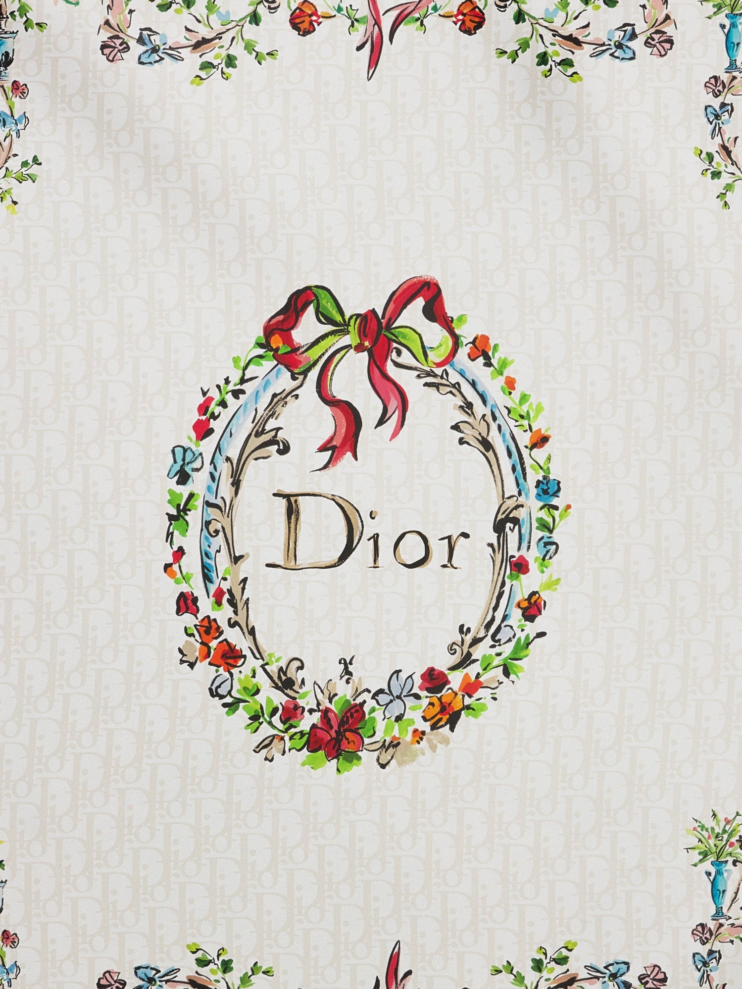 Dior Women Dior Arabesque Dioriviera 90 Silk Foulard CHRISTIAN DIOR