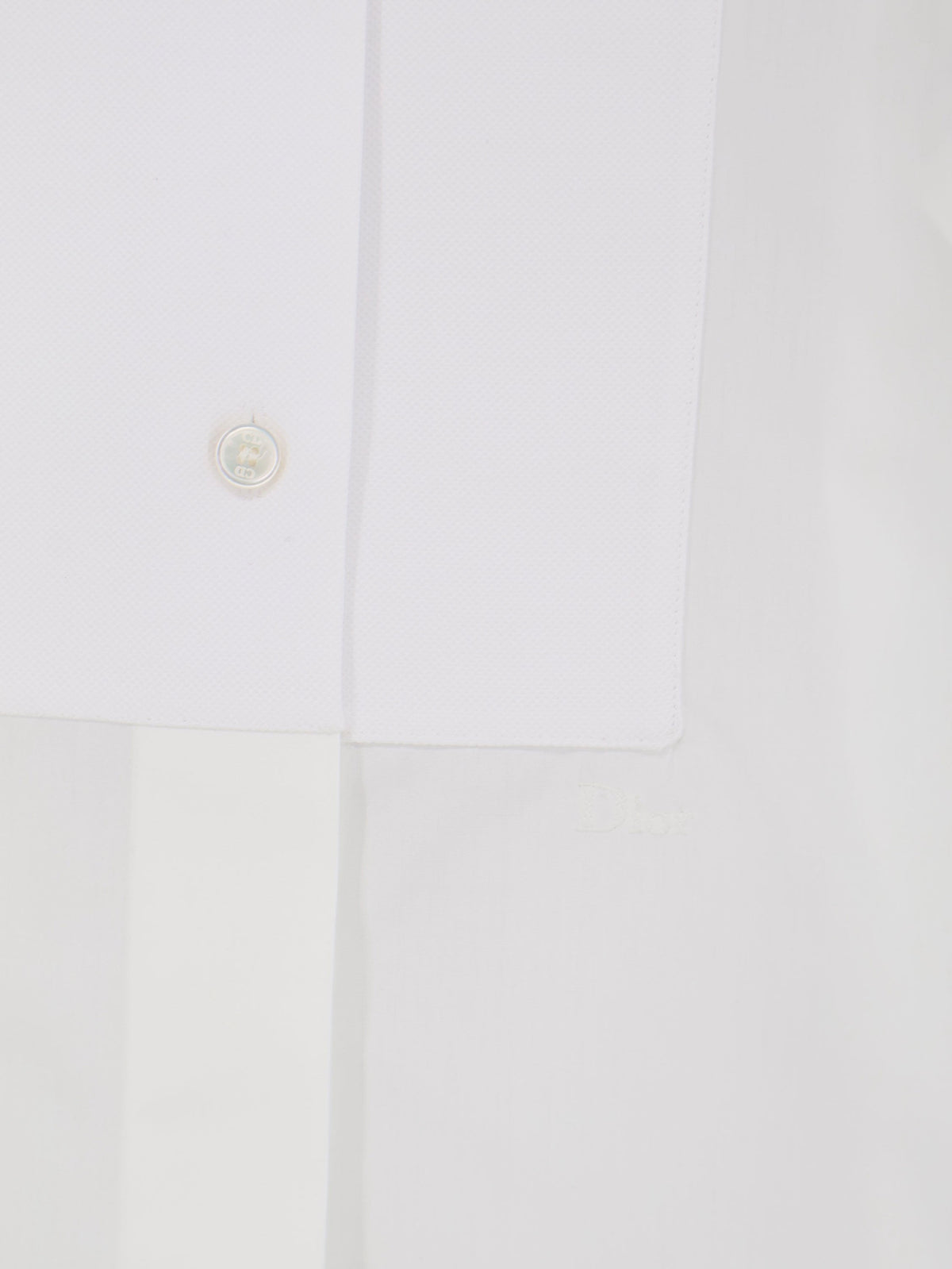 Dior Women Cotton Shirt With Metal Logo Detail CHRISTIAN DIOR