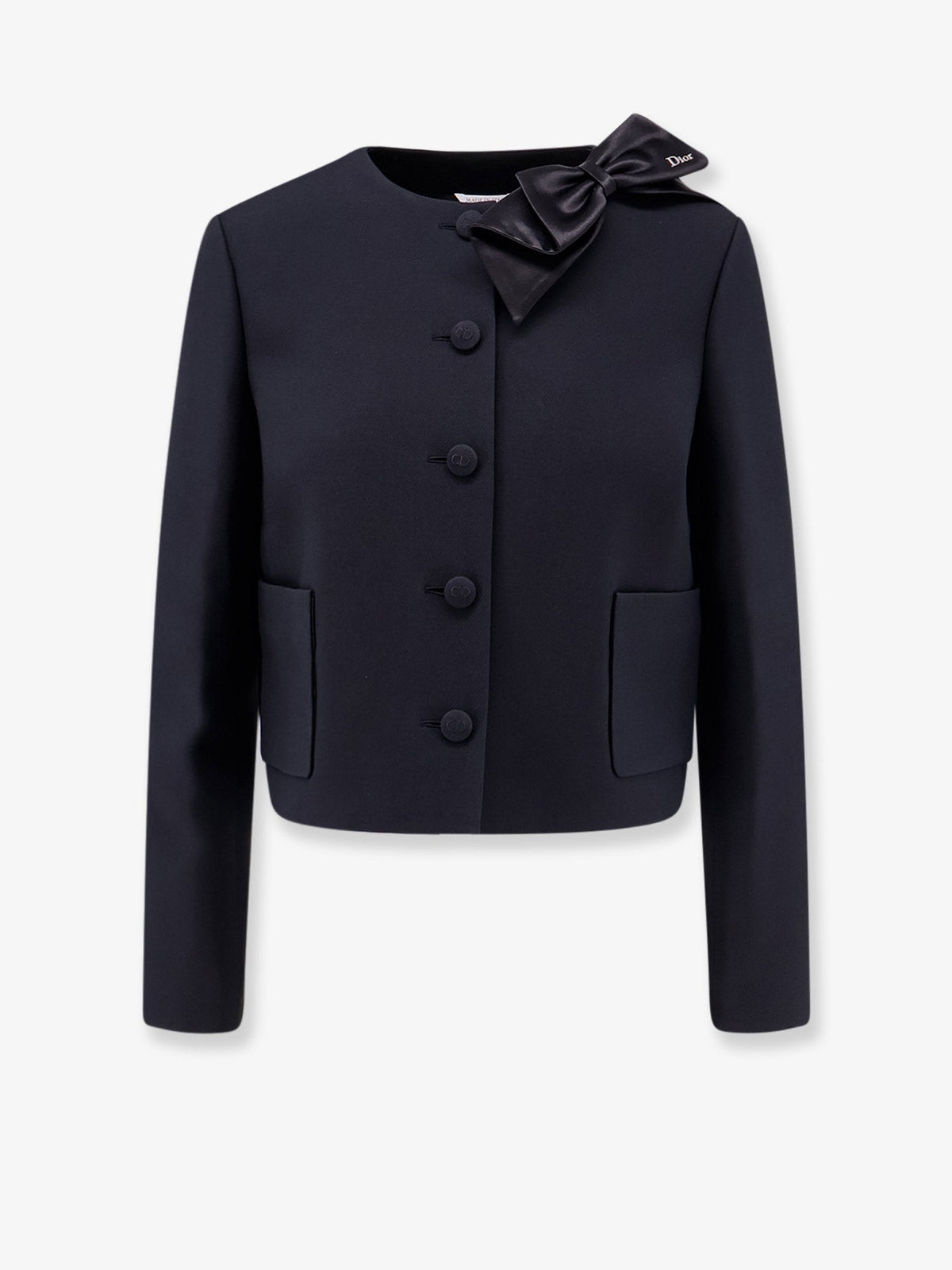 Dior Women Structured Wool And Silk Tailored Blazer CHRISTIAN DIOR