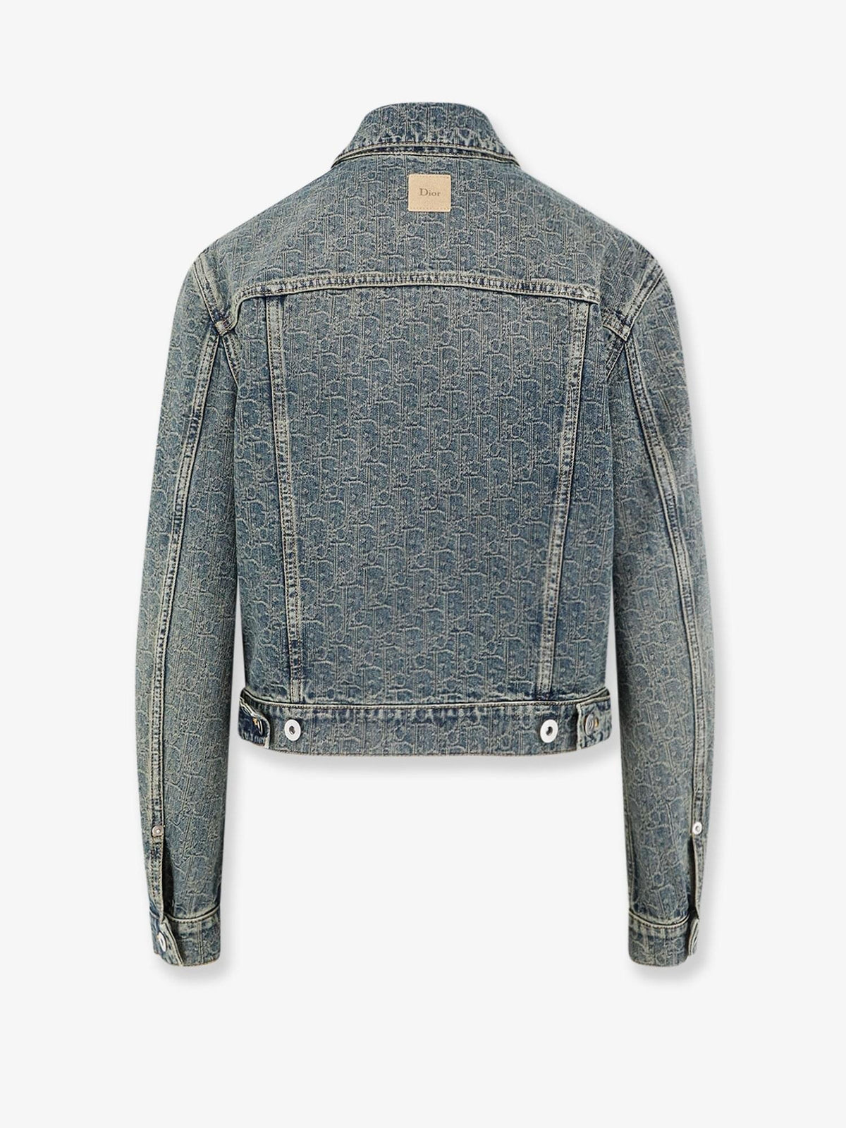 Dior Women Denim Jacket With Dior Oblique Motif CHRISTIAN DIOR