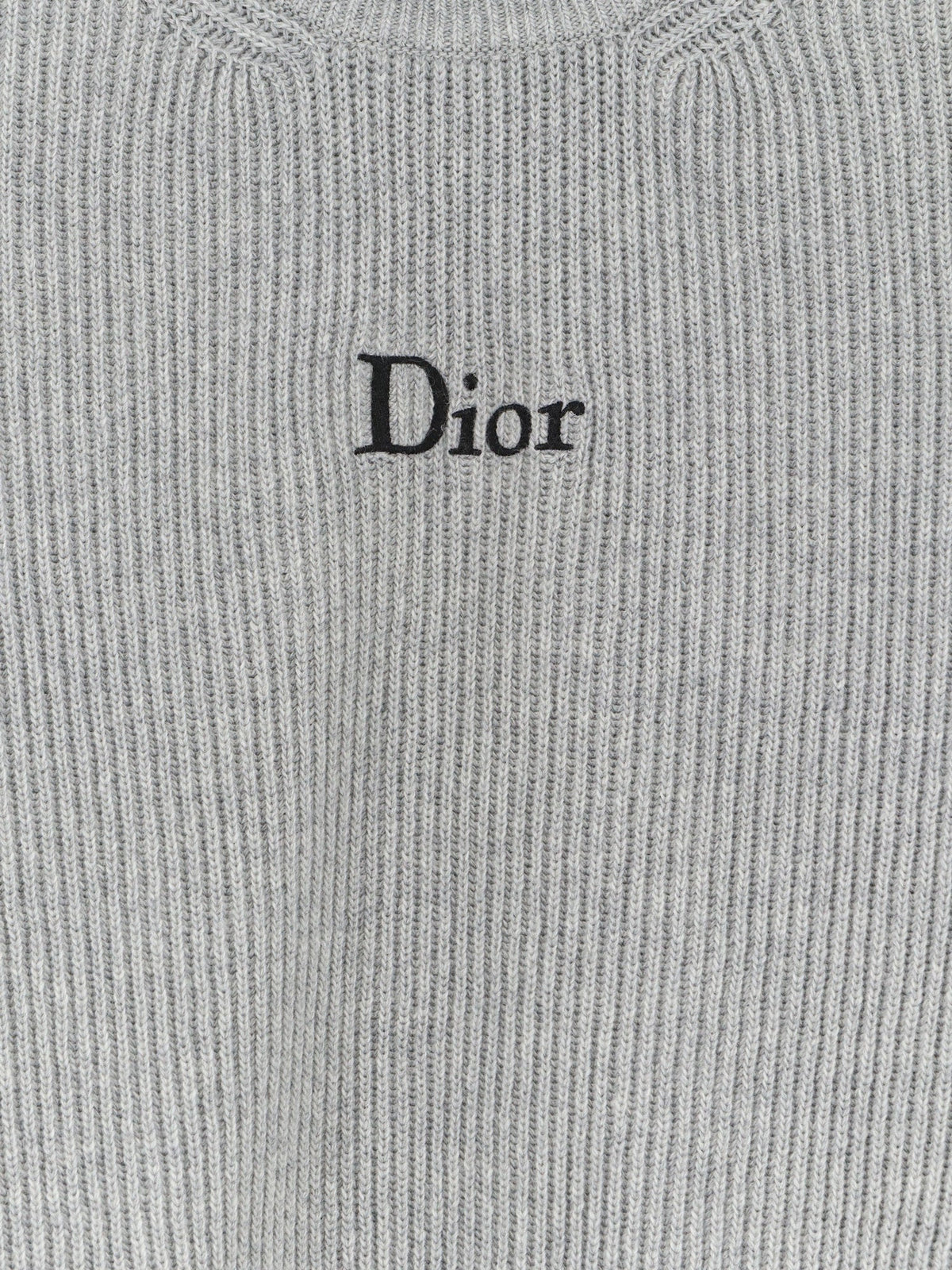 Dior Women Ribbed Wool And Cashmere Blend Sweater CHRISTIAN DIOR