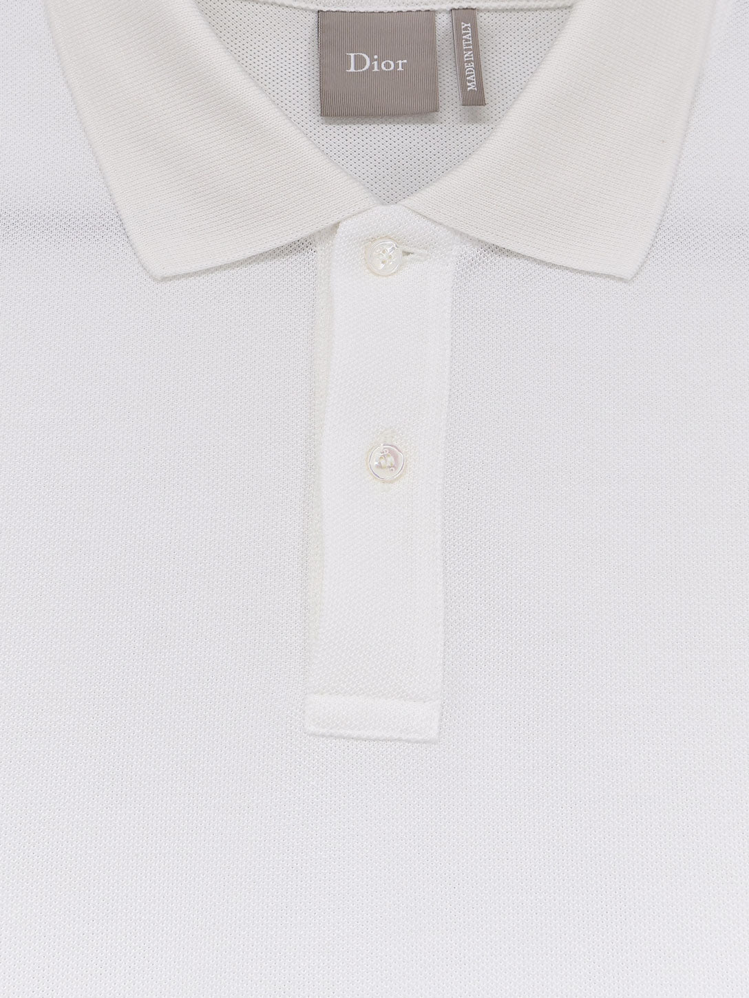 Dior Men Cotton And Silk Polo Shirt CHRISTIAN DIOR
