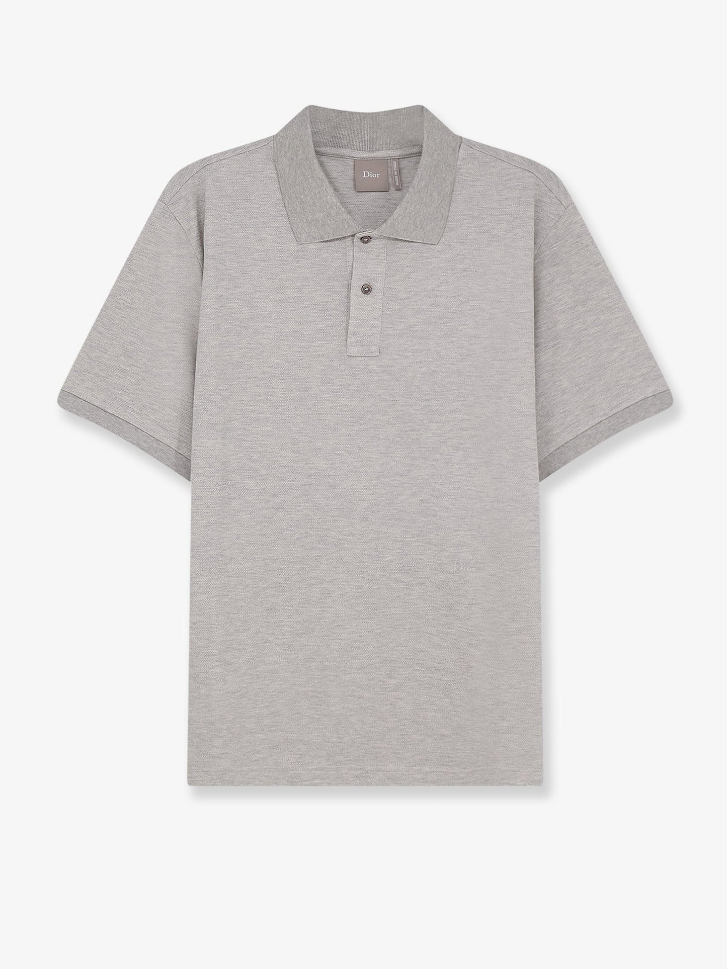 Dior Men Cotton And Silk Polo Shirt With Logo Embroidery CHRISTIAN DIOR