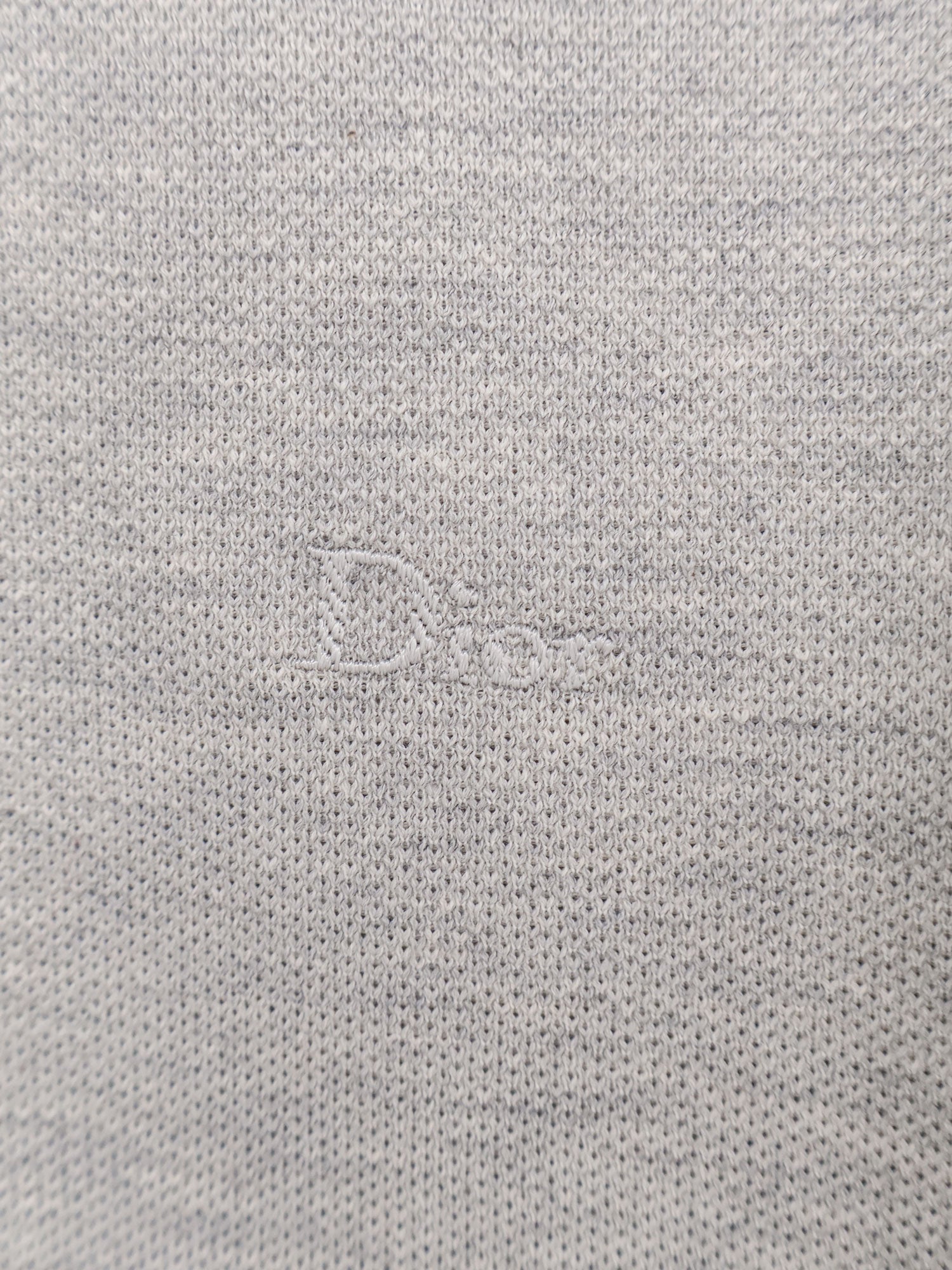 Dior Men Cotton And Silk Polo Shirt With Logo Embroidery CHRISTIAN DIOR