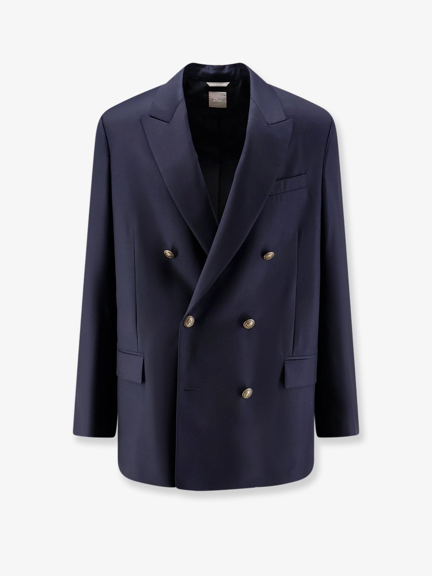 Dior Men Double-Breasted Virgin Wool Blazer CHRISTIAN DIOR