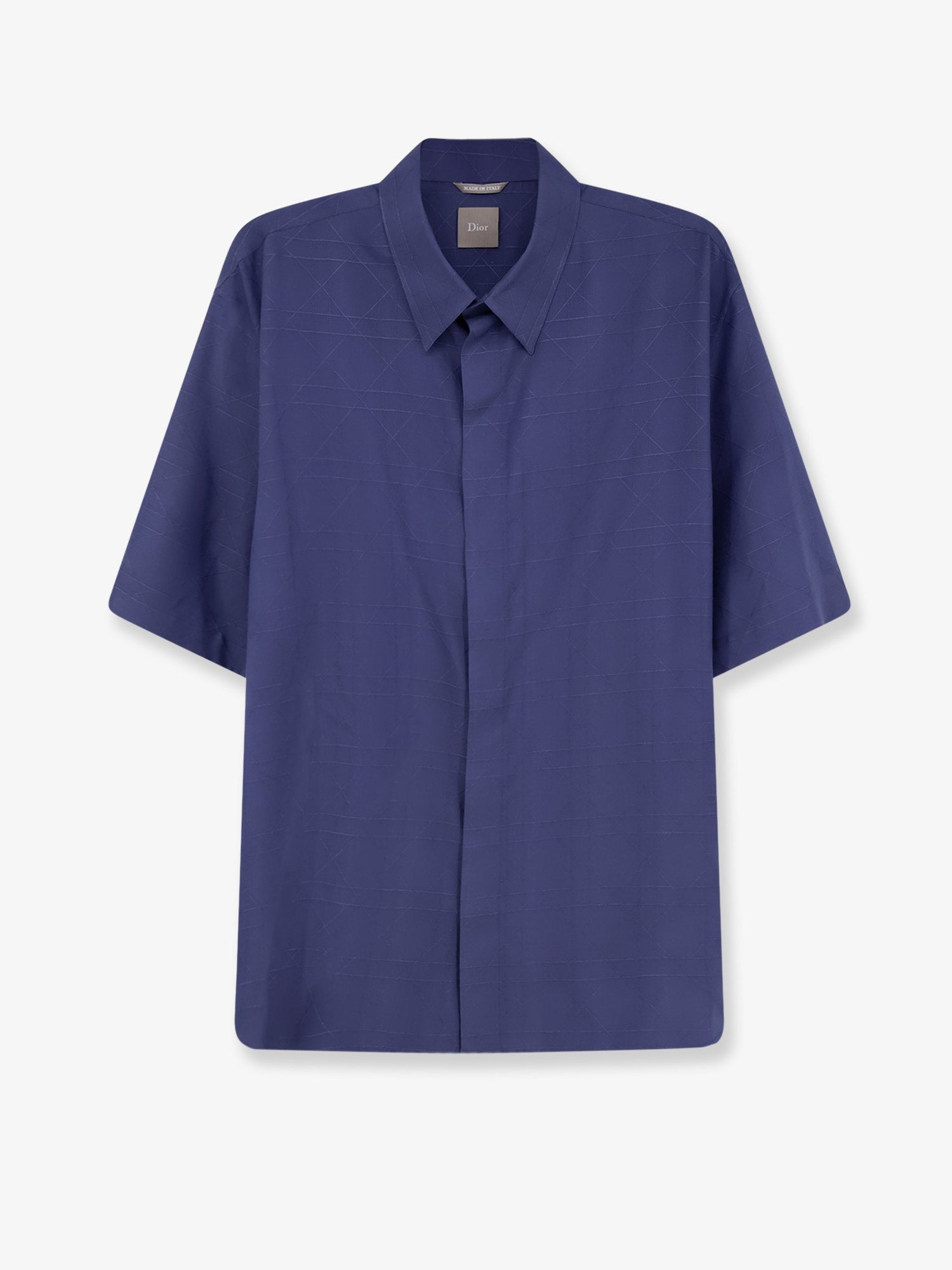 Dior Men Cannage Silk And Lyocell Shirt CHRISTIAN DIOR