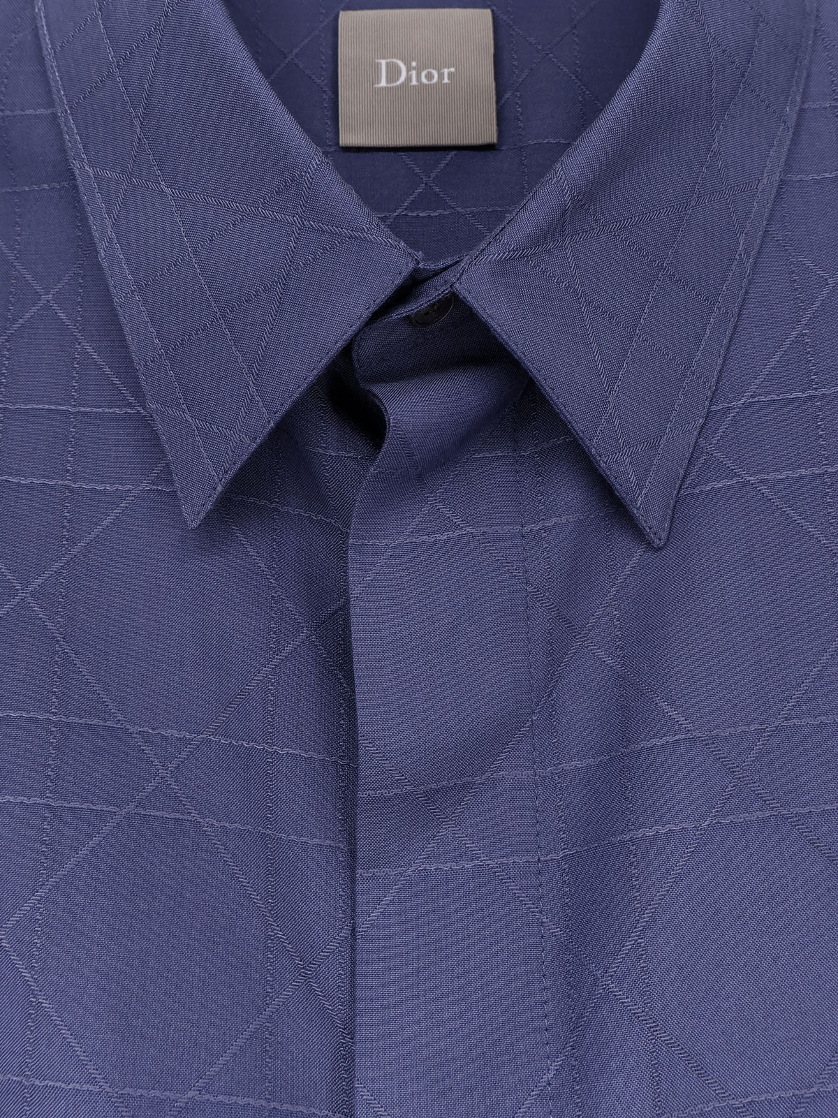 Dior Men Cannage Silk And Lyocell Shirt CHRISTIAN DIOR