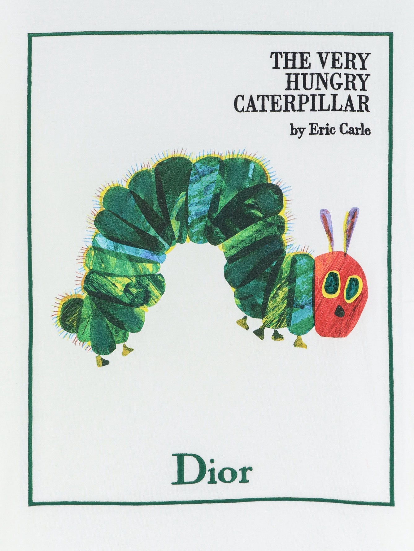 Dior Men Cotton T-Shirt With Book Cover Print And Dior Embroidery