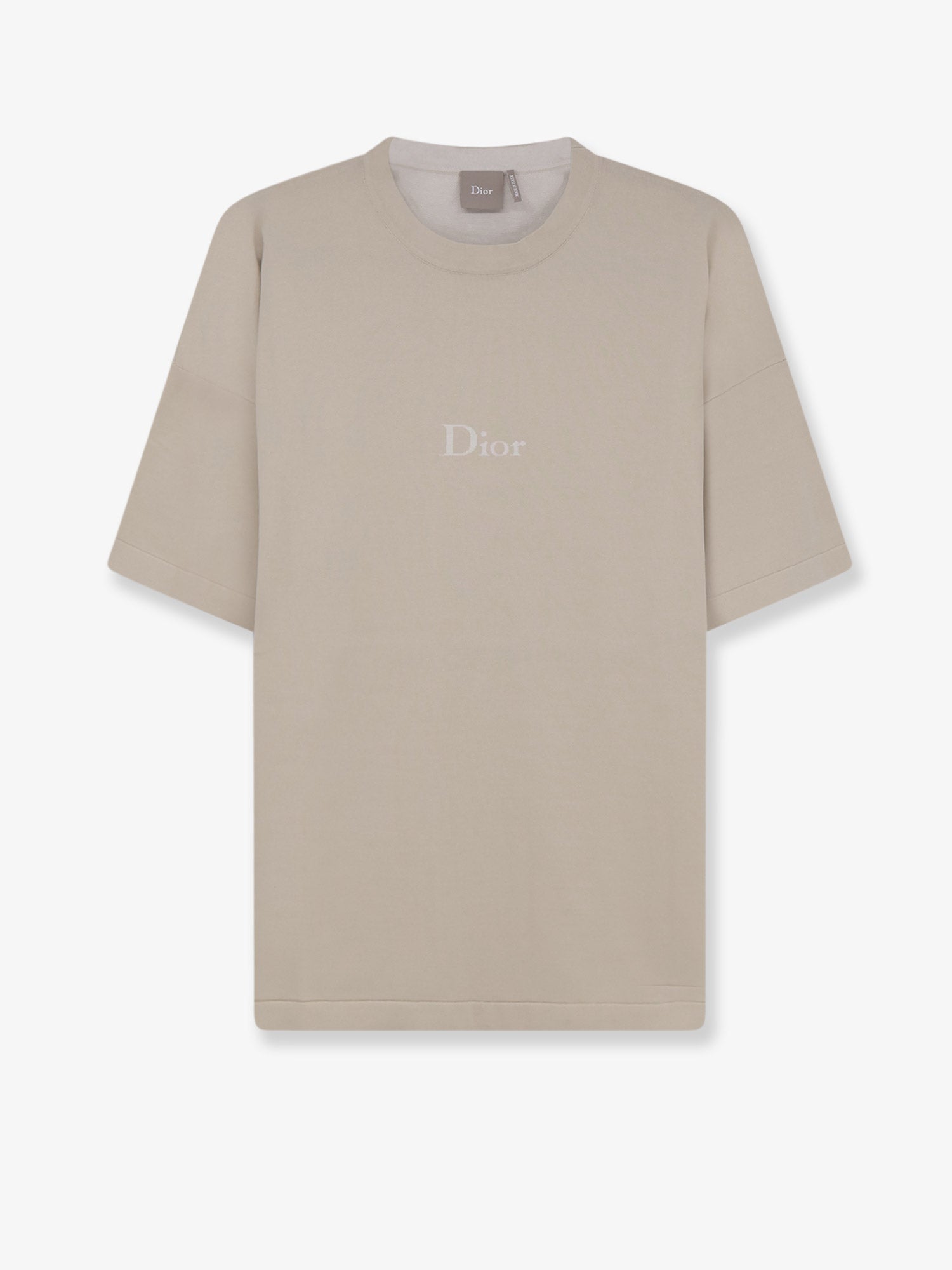 Dior Men Cotton T-Shirt With Lettering Logo CHRISTIAN DIOR