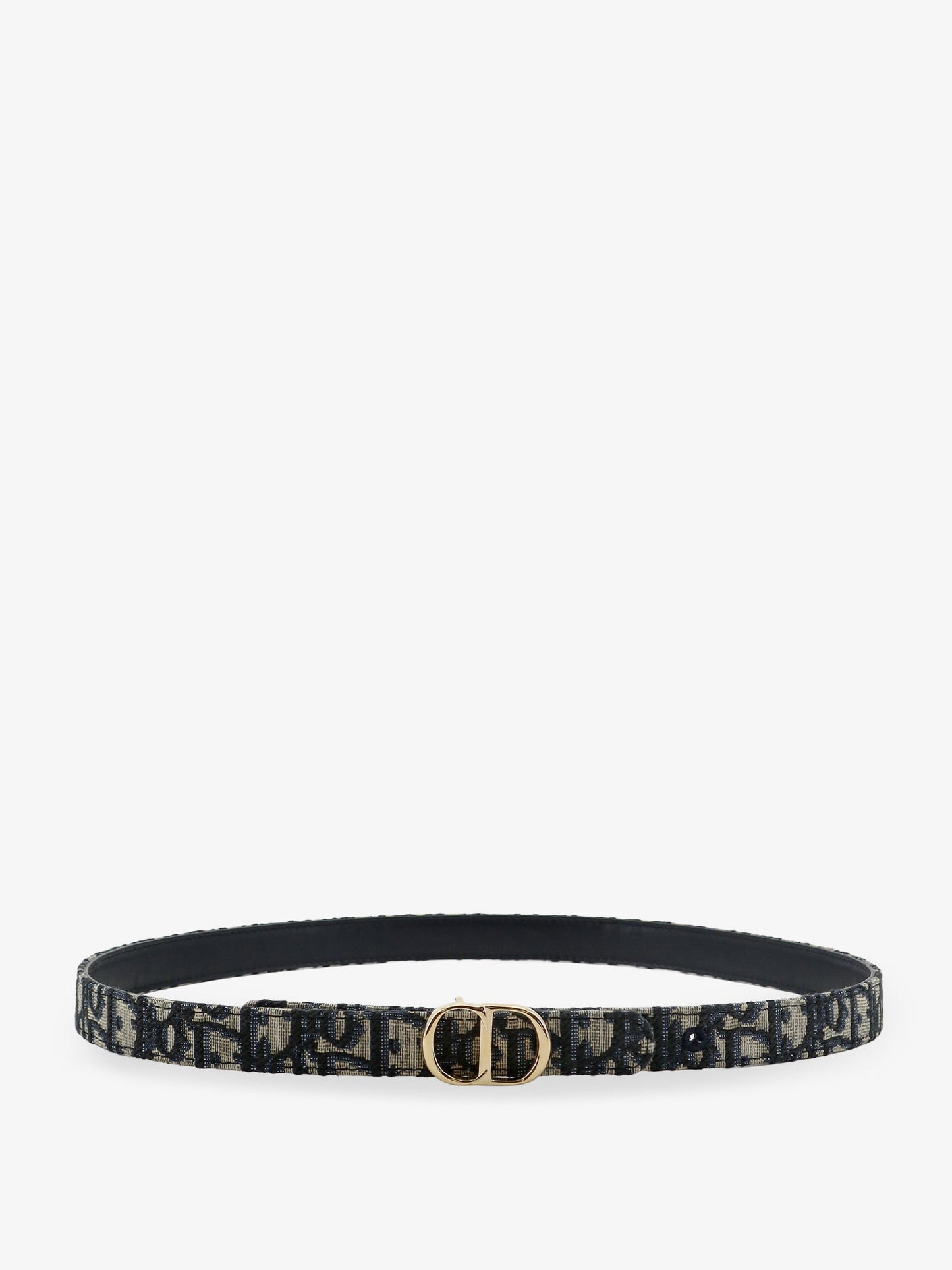 Dior Women Cd Icon Leather And Canvas Belt CHRISTIAN DIOR