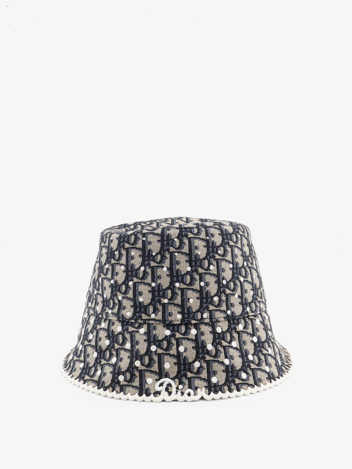Dior Women Teddy-D Polkadior Oblique Narrow-Brimmed Bucket Hat CHRISTIAN DIOR