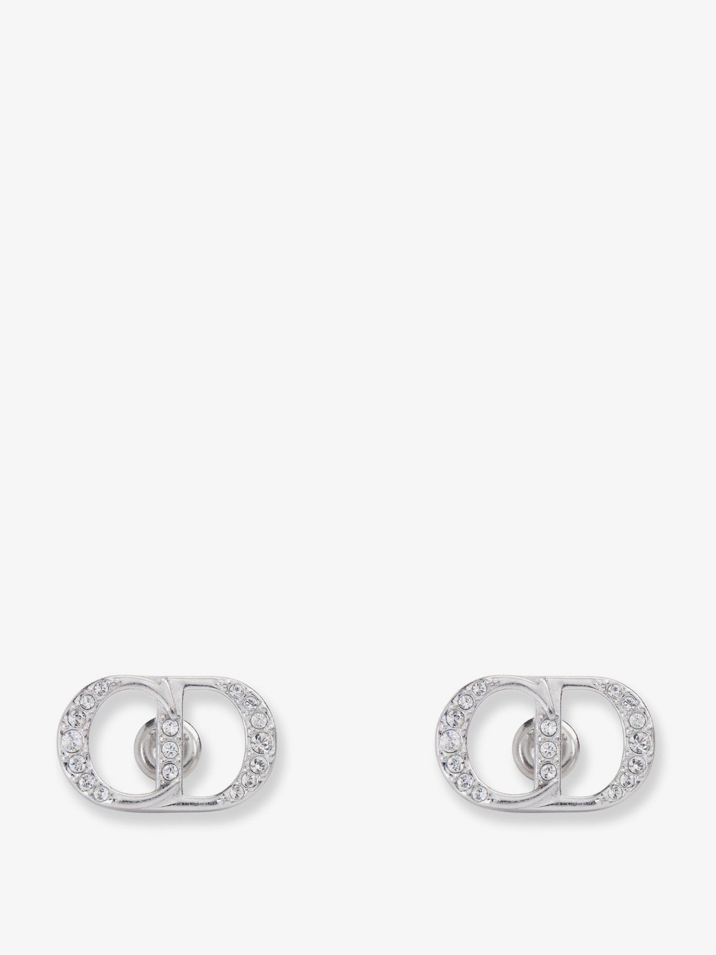 Dior Women Cd Icon Sterling Silver Earrings CHRISTIAN DIOR