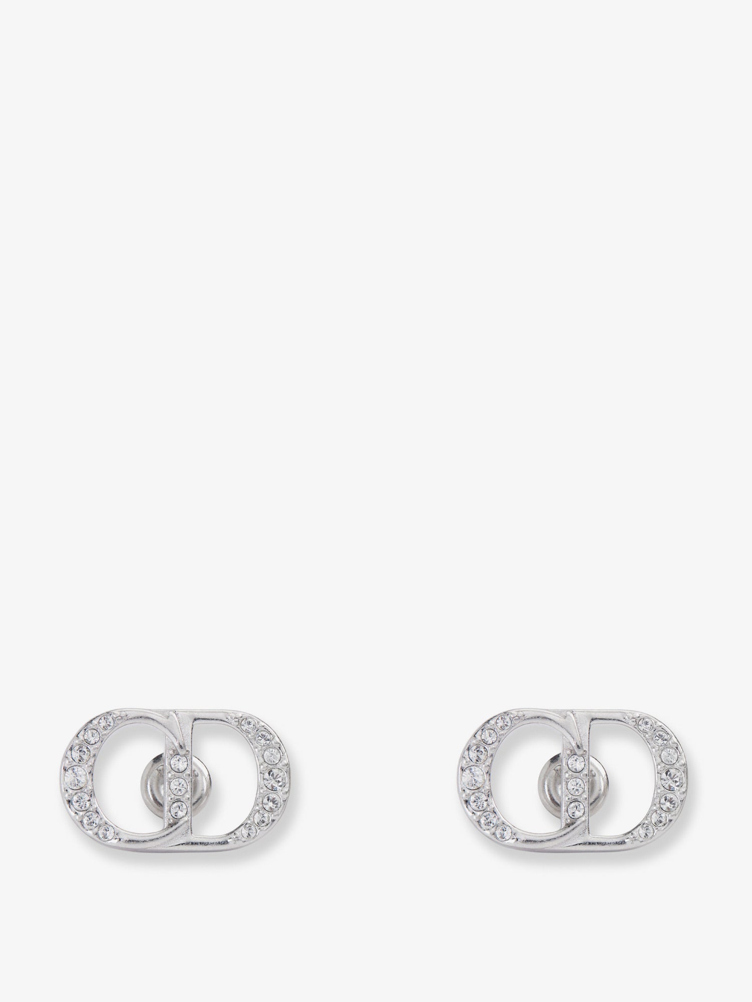 Dior Women Cd Icon Sterling Silver Earrings CHRISTIAN DIOR