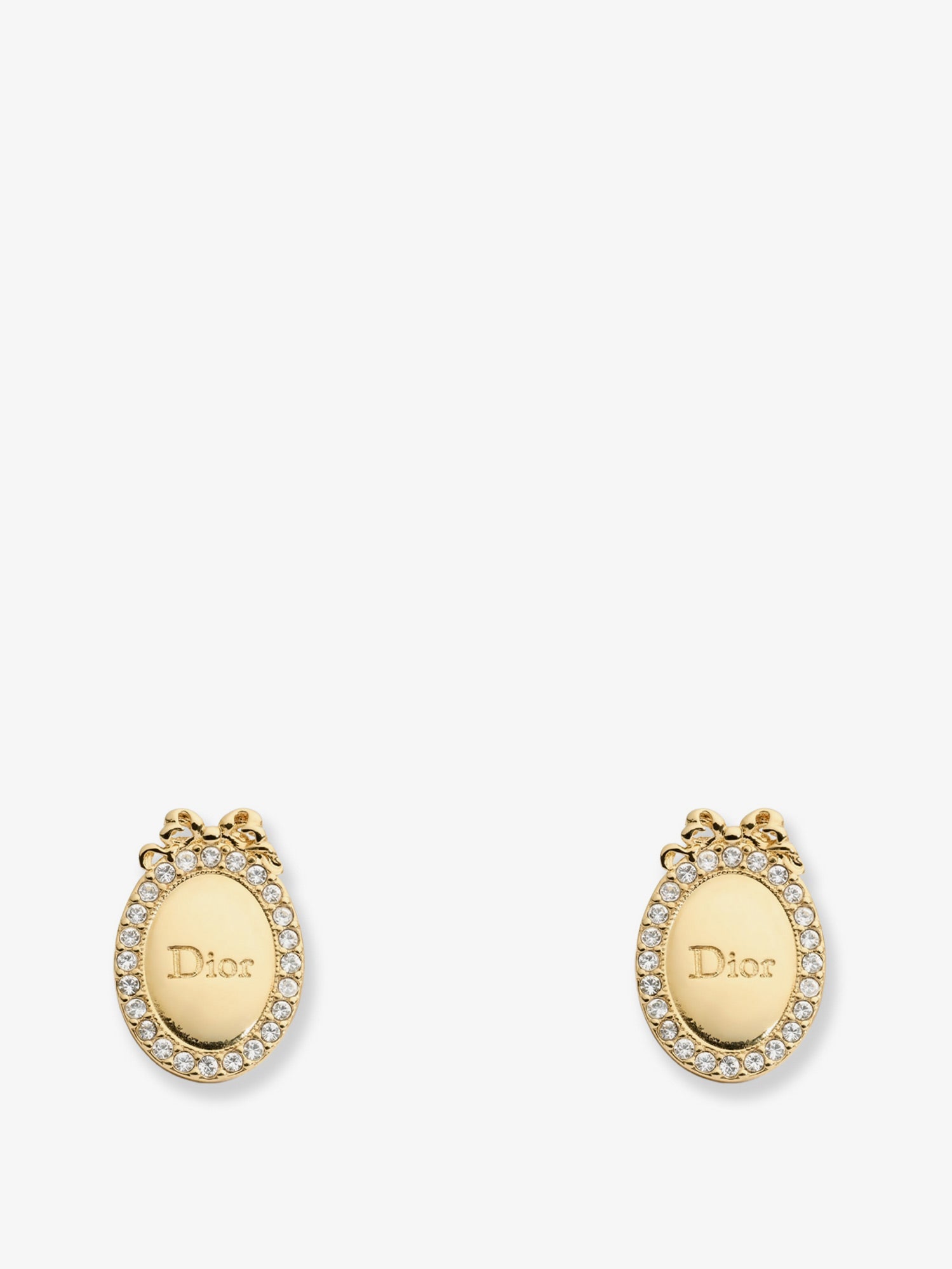 Dior Women Dior Medaillon Brass Earrings CHRISTIAN DIOR