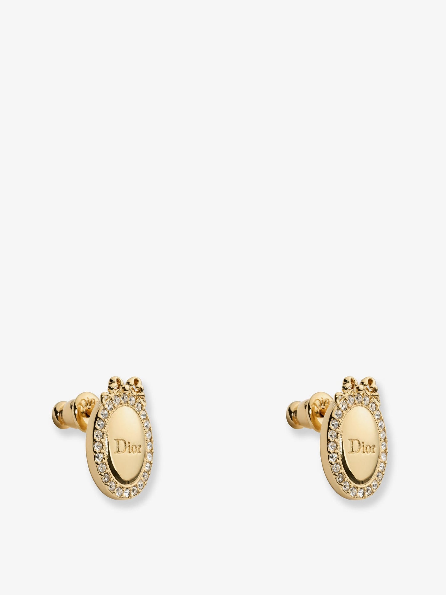 Dior Women Dior Medaillon Brass Earrings CHRISTIAN DIOR