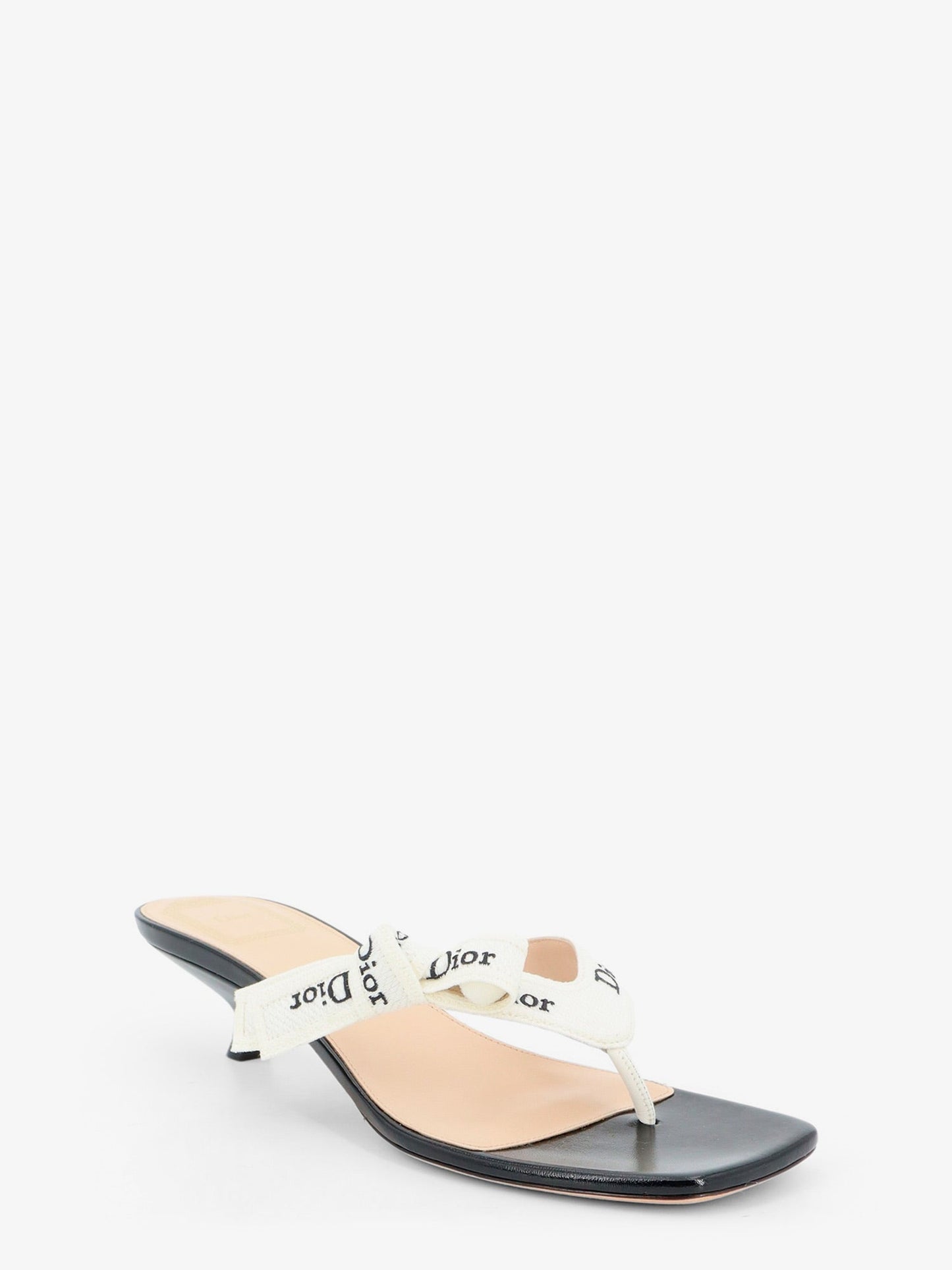 Dior Women J'adior Cotton Flip-Flops With Embroidered Logo CHRISTIAN DIOR