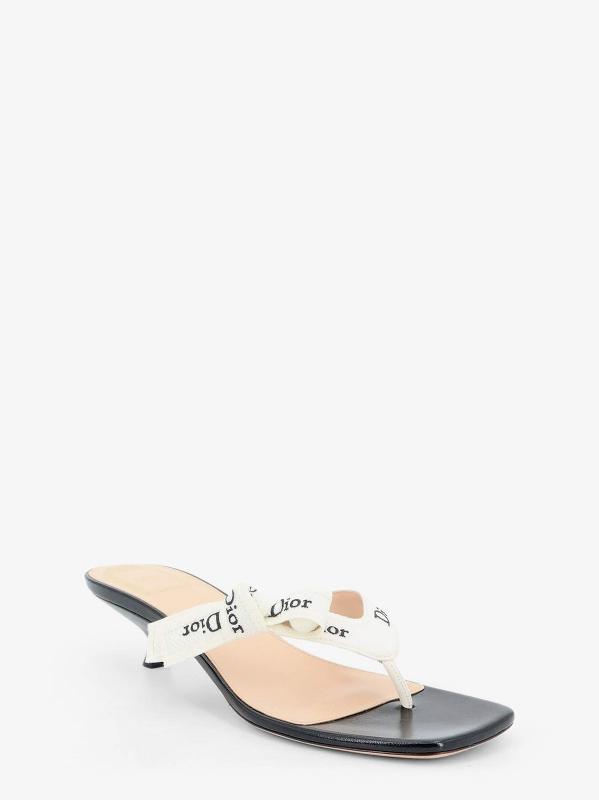 Dior Women J'adior Cotton Flip-Flops With Embroidered Logo CHRISTIAN DIOR