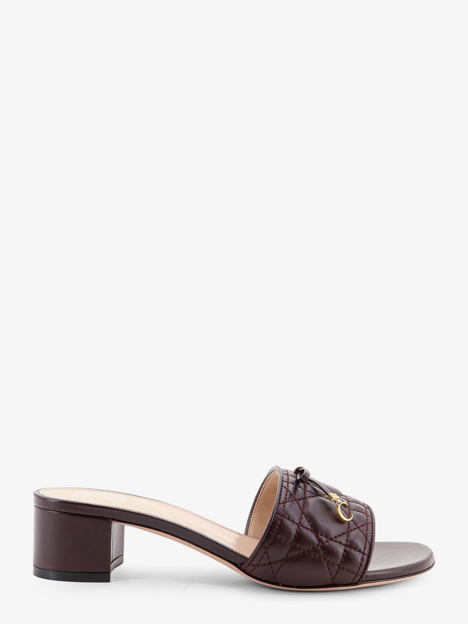 Dior Women Cannage Sandal With Lambskin Heel CHRISTIAN DIOR
