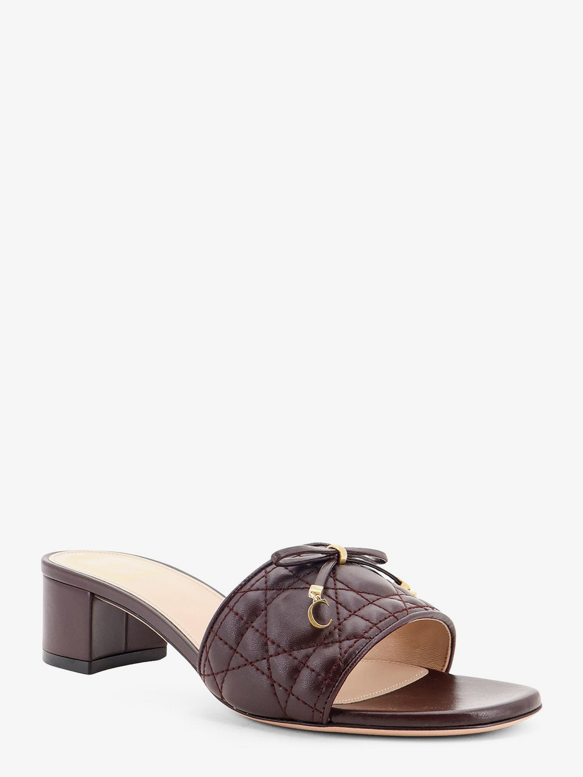 Dior Women Cannage Sandal With Lambskin Heel CHRISTIAN DIOR