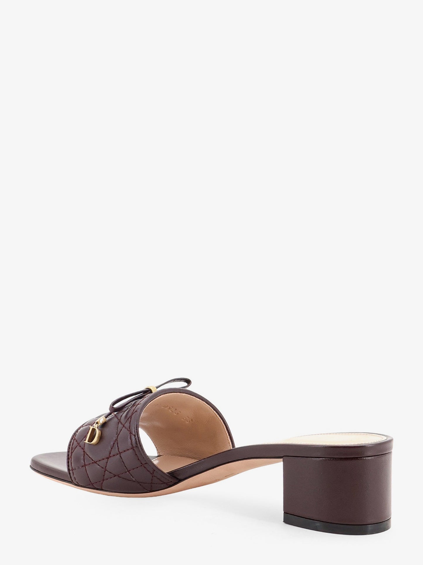 Dior Women Cannage Sandal With Lambskin Heel CHRISTIAN DIOR