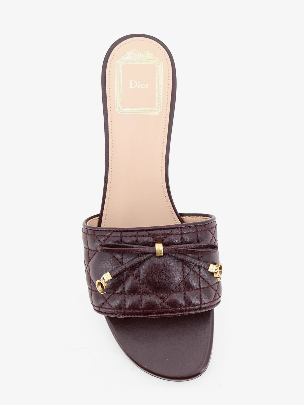Dior Women Cannage Sandal With Lambskin Heel CHRISTIAN DIOR