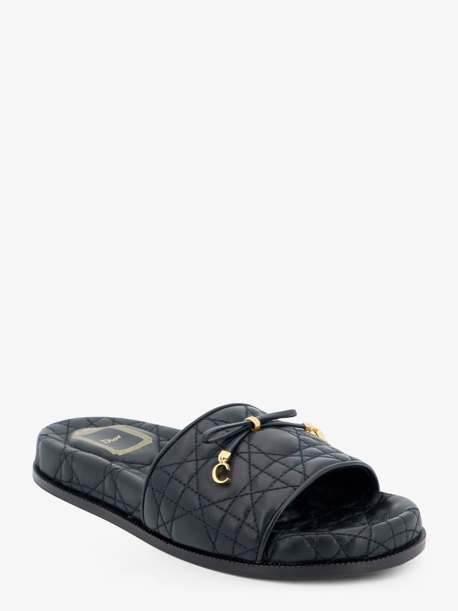 Dior Women Cannage Quilted Leather Sandals CHRISTIAN DIOR