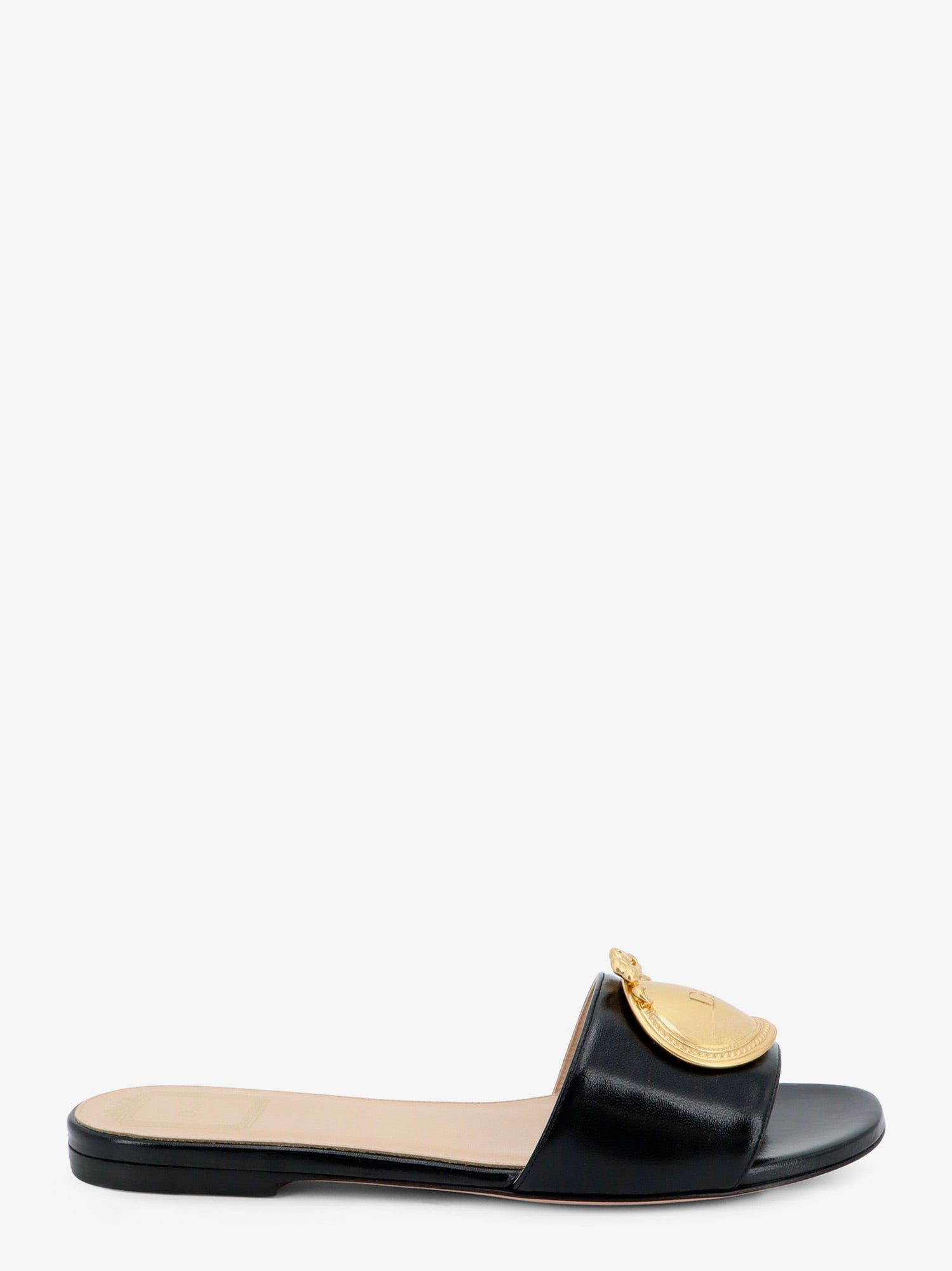Dior Women Dior Medaillon Leather Sandals CHRISTIAN DIOR