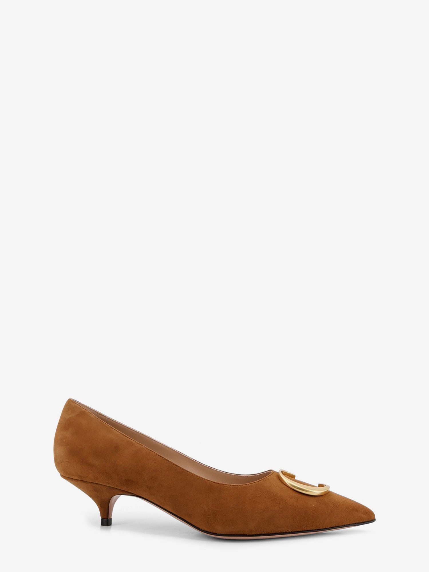 Dior Women Dior Initials Suede Pumps With Metal Cd Initials CHRISTIAN DIOR