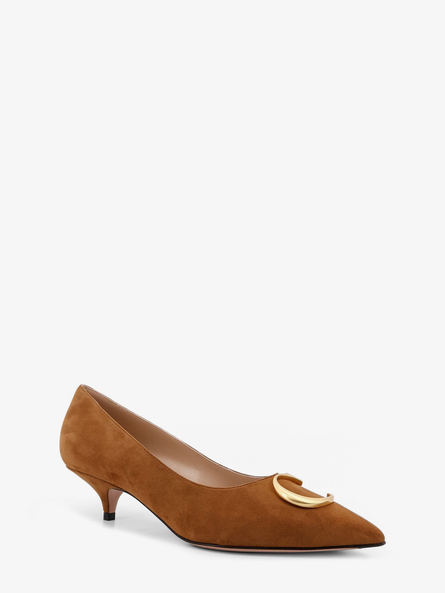 Dior Women Dior Initials Suede Pumps With Metal Cd Initials CHRISTIAN DIOR