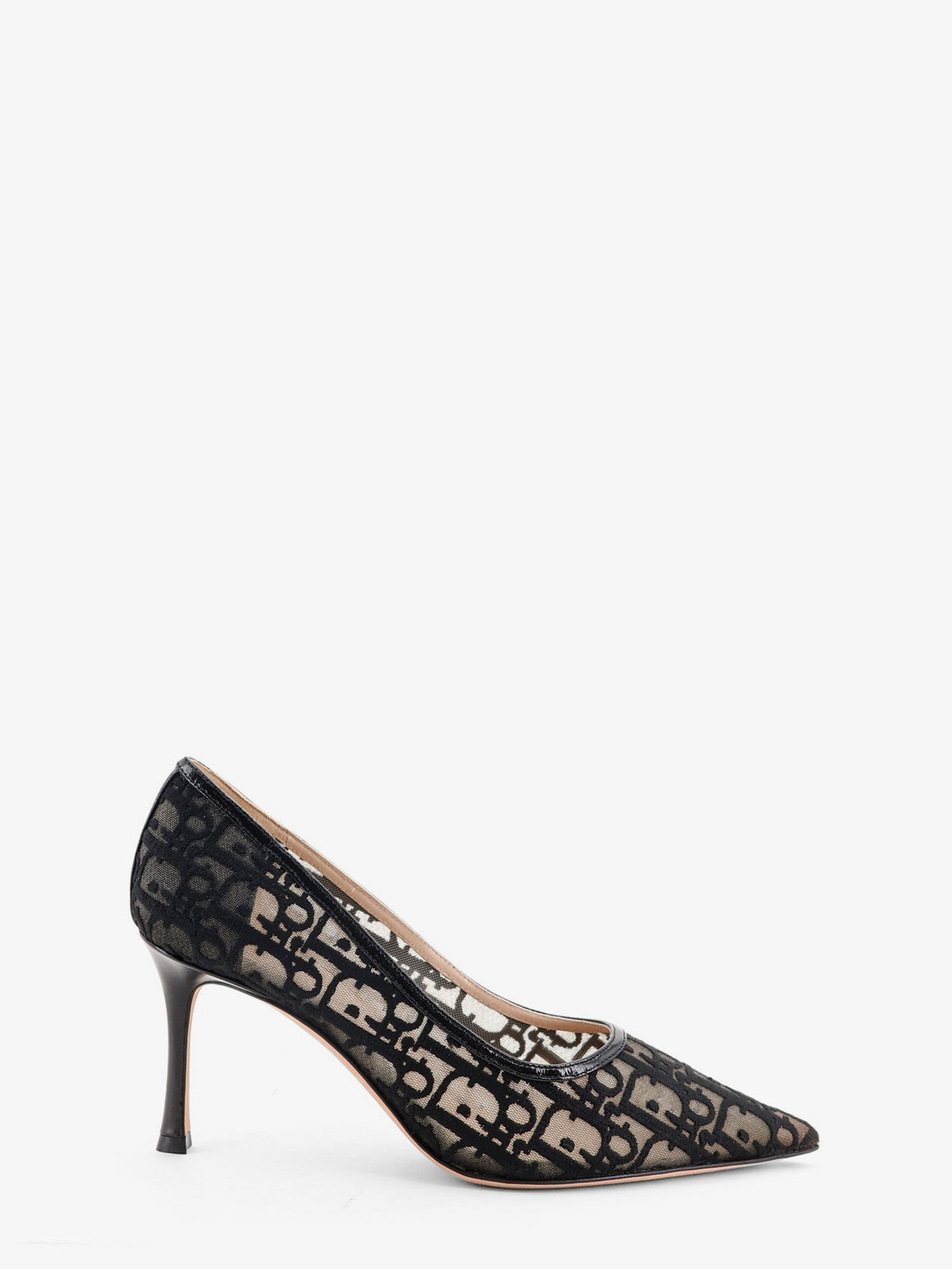 Dior Women Adiorable Pump With Black Dior Oblique Emboidery CHRISTIAN DIOR