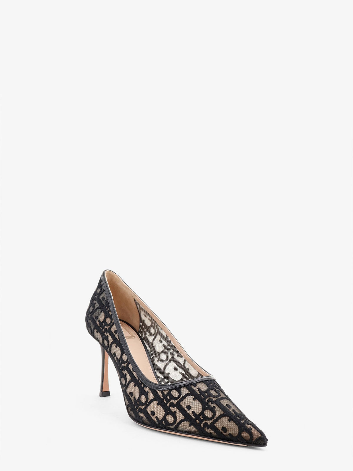 Dior Women Adiorable Pump With Black Dior Oblique Emboidery CHRISTIAN DIOR