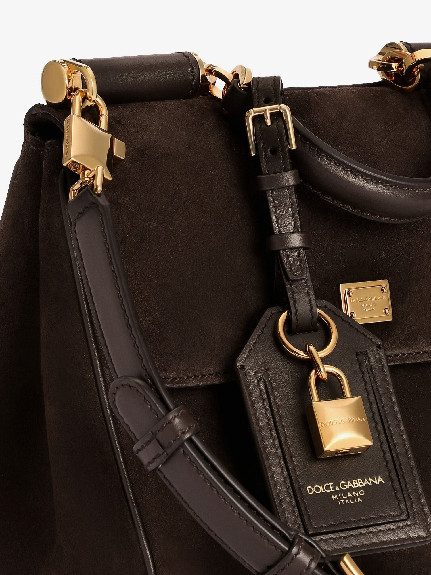 Dolce & Gabbana Women My Sicily Handbag In Suede DOLCE & GABBANA