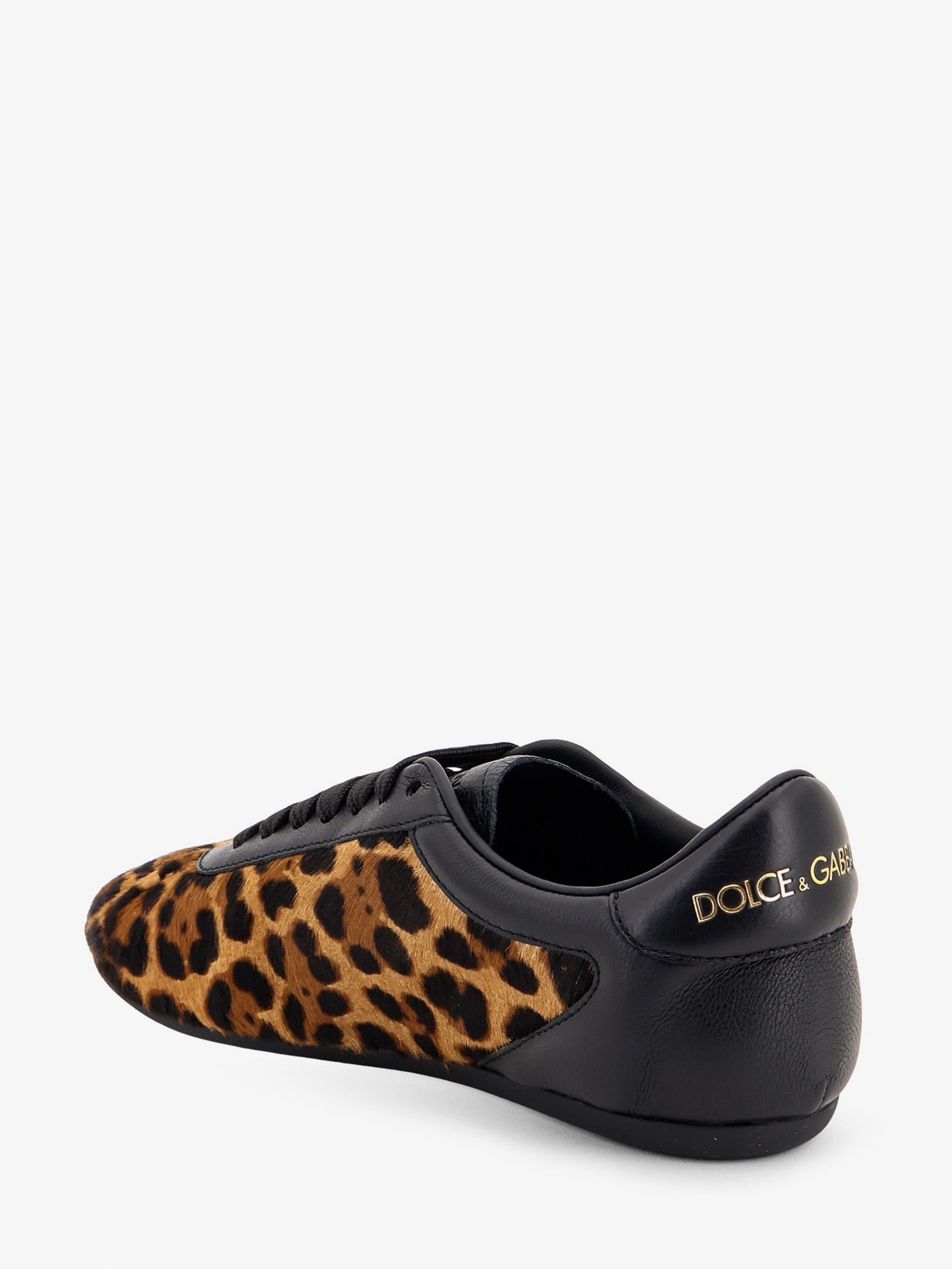 Dolce & Gabbana Women Ponyskin Sneakers With Metal Dg Logo DOLCE & GABBANA