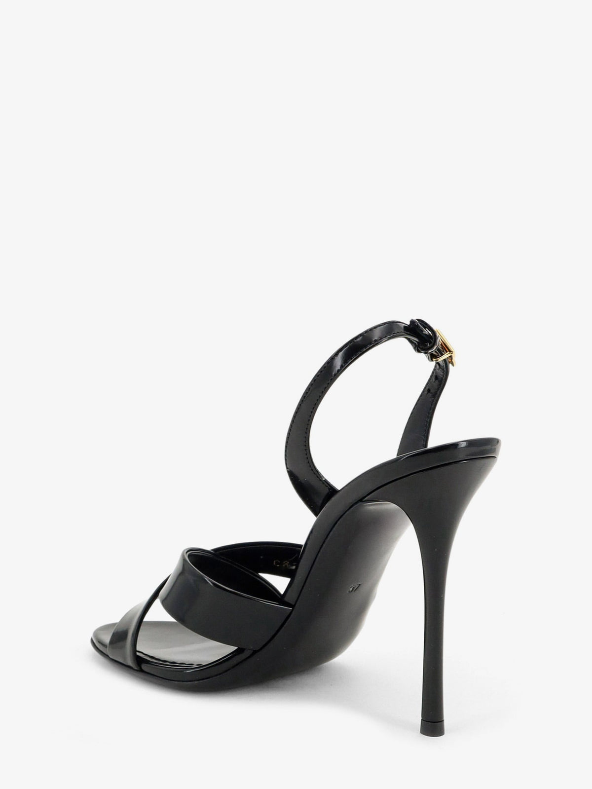 Dolce & Gabbana Women Keira Shiny Calfskin Leather Sandals DOLCE & GABBANA