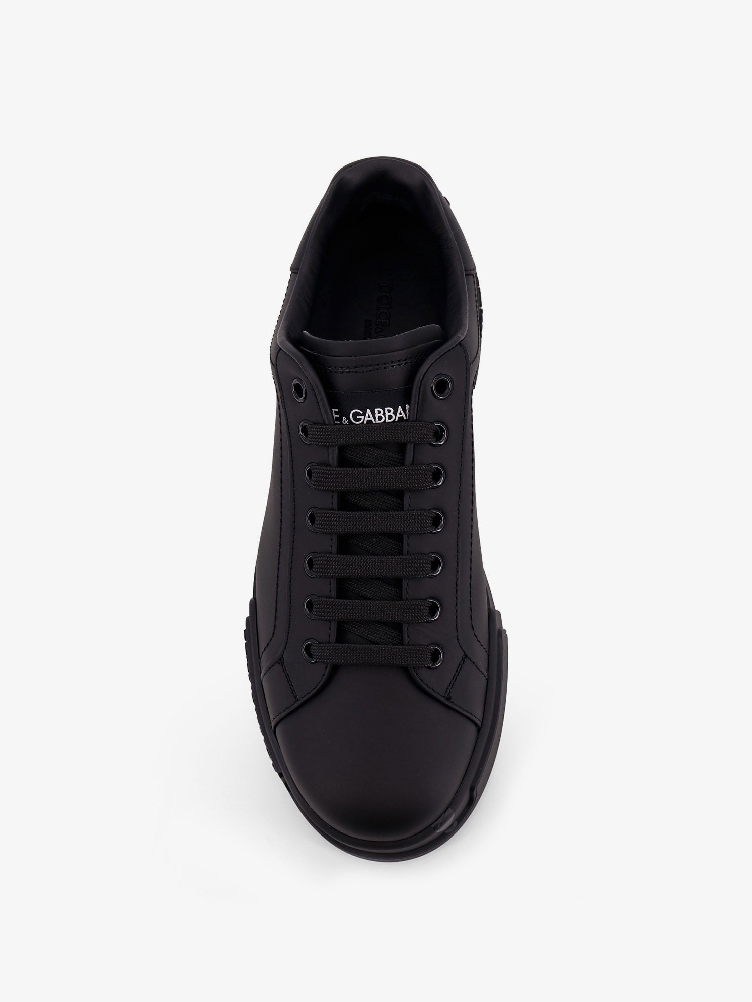 Dolce & Gabbana Men Portofino Leather Sneakers DOLCE & GABBANA