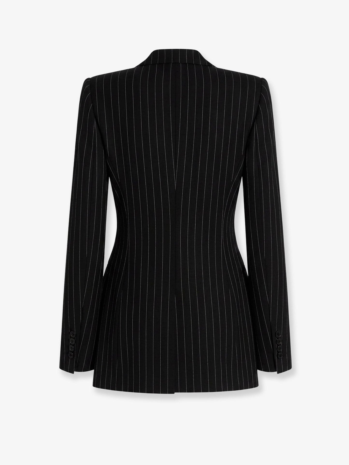 Dolce & Gabbana Women Pinstriped Stretch Virgin Wool Blazer DOLCE & GABBANA
