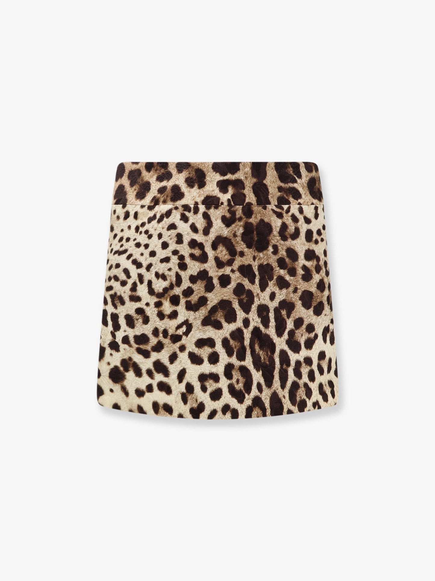 Dolce & Gabbana Women Cotton, Silk And Viscose Mini Skirt With Animal Motif DOLCE & GABBANA