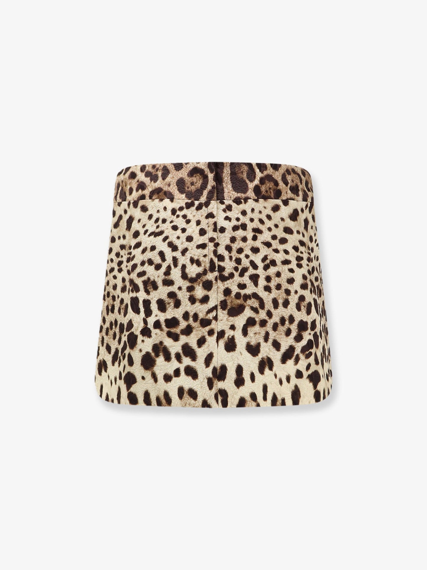 Dolce & Gabbana Women Cotton, Silk And Viscose Mini Skirt With Animal Motif DOLCE & GABBANA