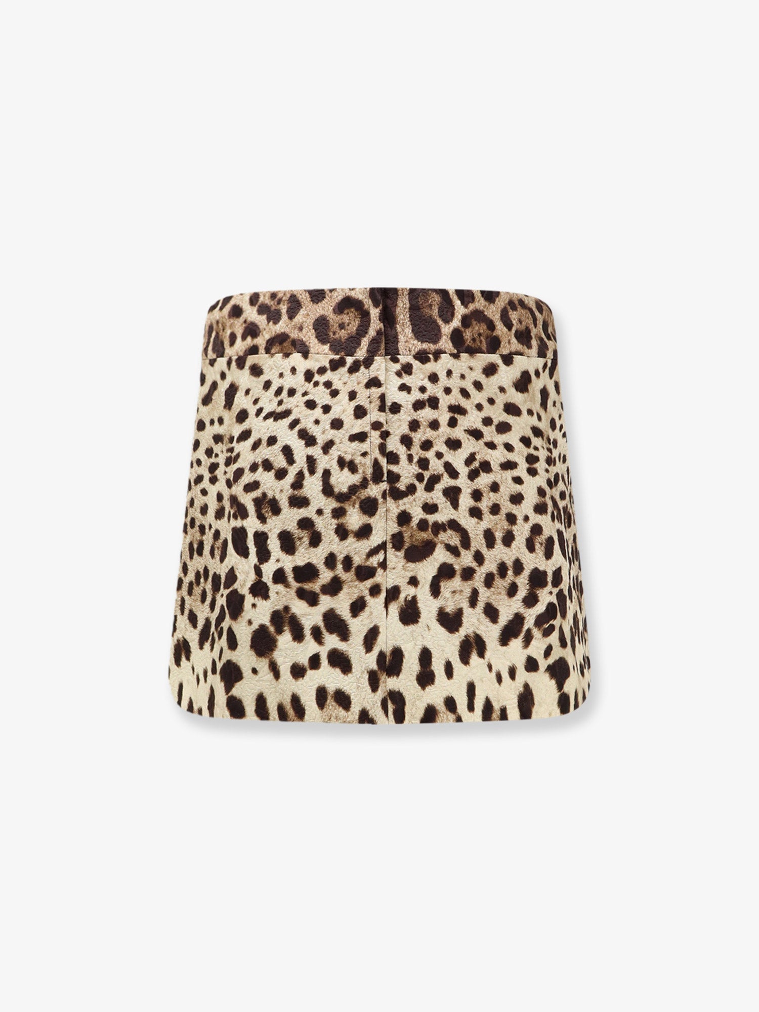 Dolce & Gabbana Women Cotton, Silk And Viscose Mini Skirt With Animal Motif DOLCE & GABBANA