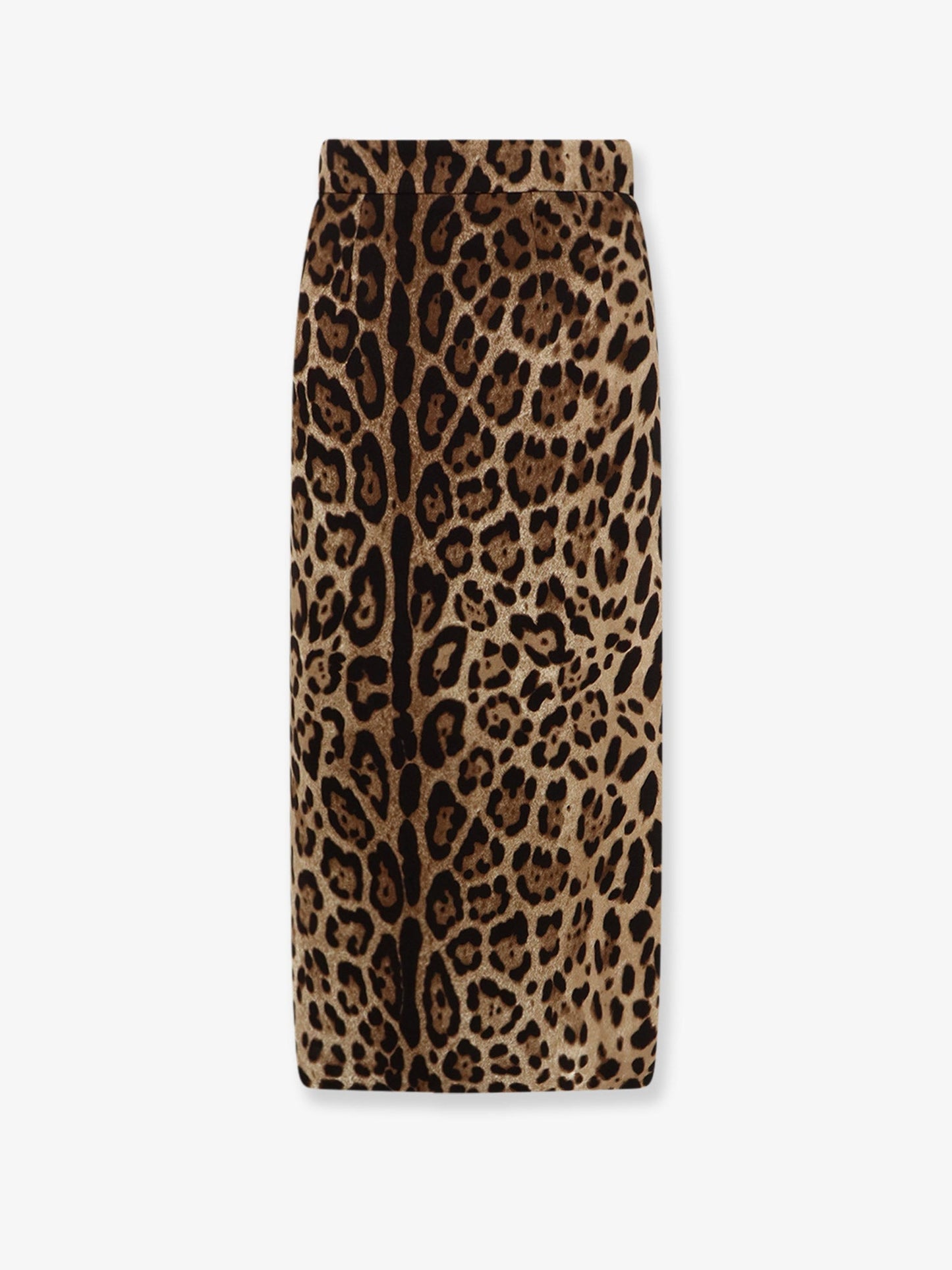 Dolce & Gabbana Women Stretch Viscose Longuette Skirt With Animal Print DOLCE & GABBANA
