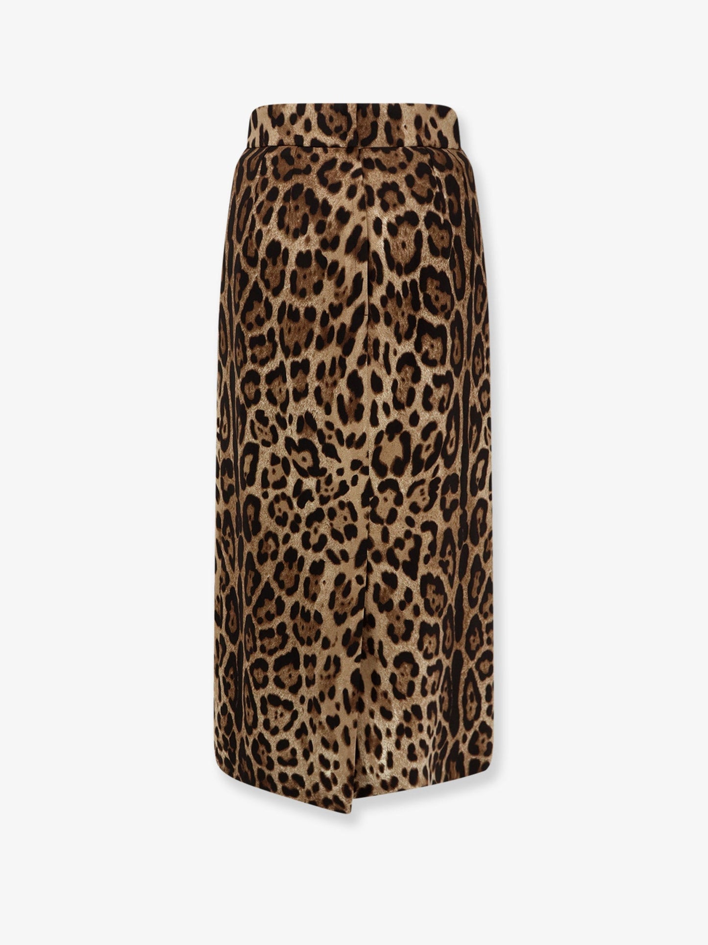 Dolce & Gabbana Women Stretch Viscose Longuette Skirt With Animal Print DOLCE & GABBANA